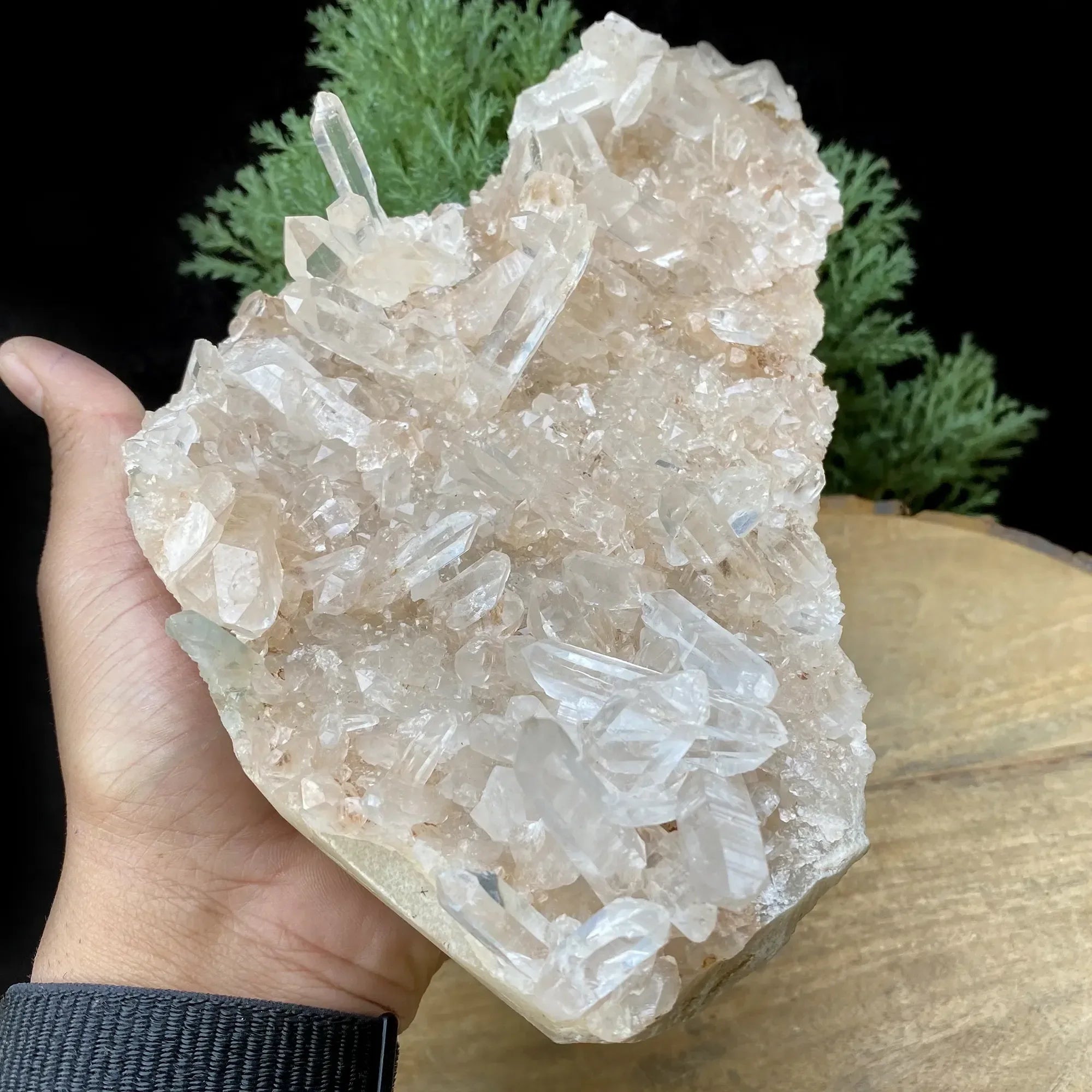 Natural Himalayan Pink Quartz Cluster 1615g Himalayan Quartz