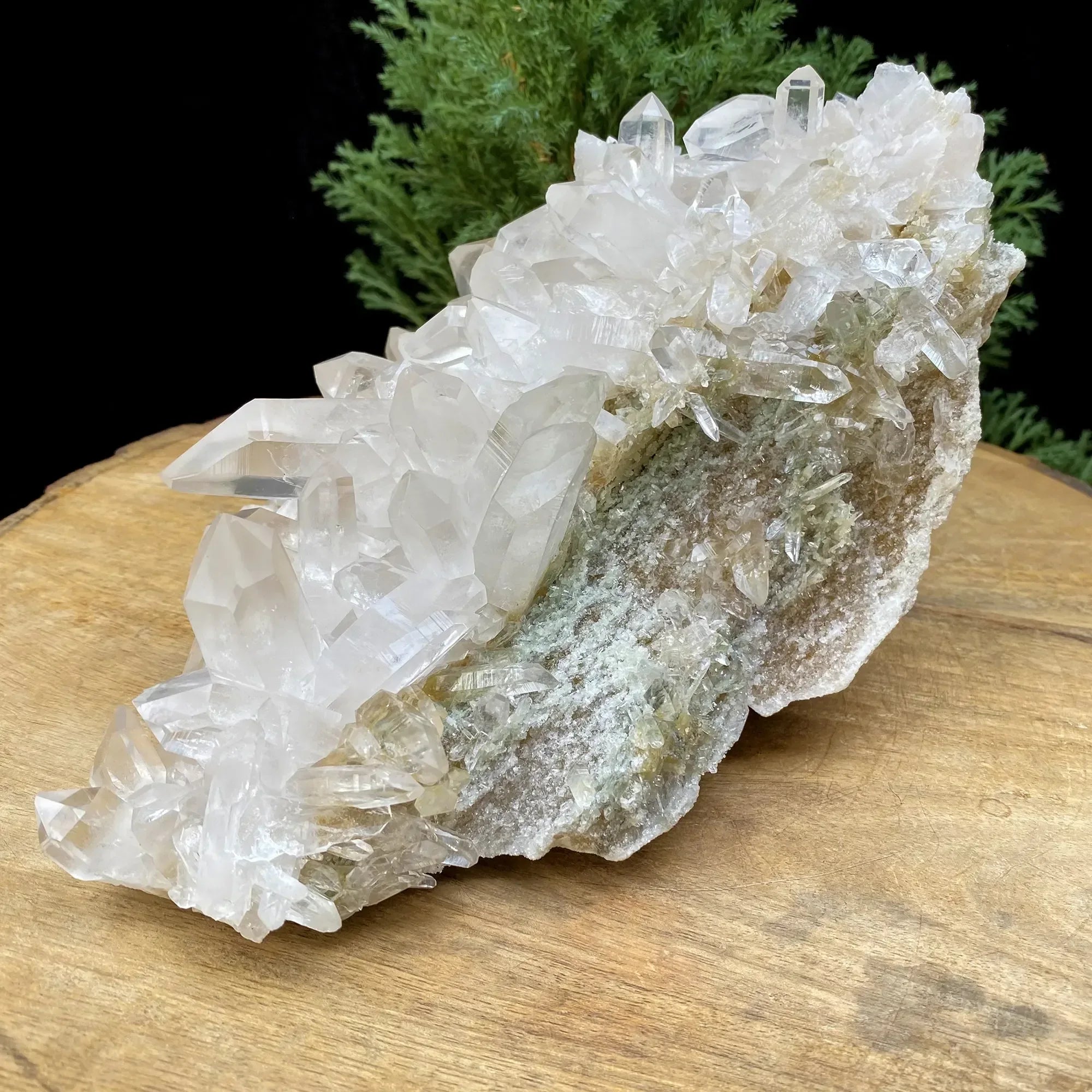 Natural Himalayan White & Pink Quartz Cluster 1695g Himalayan Quartz