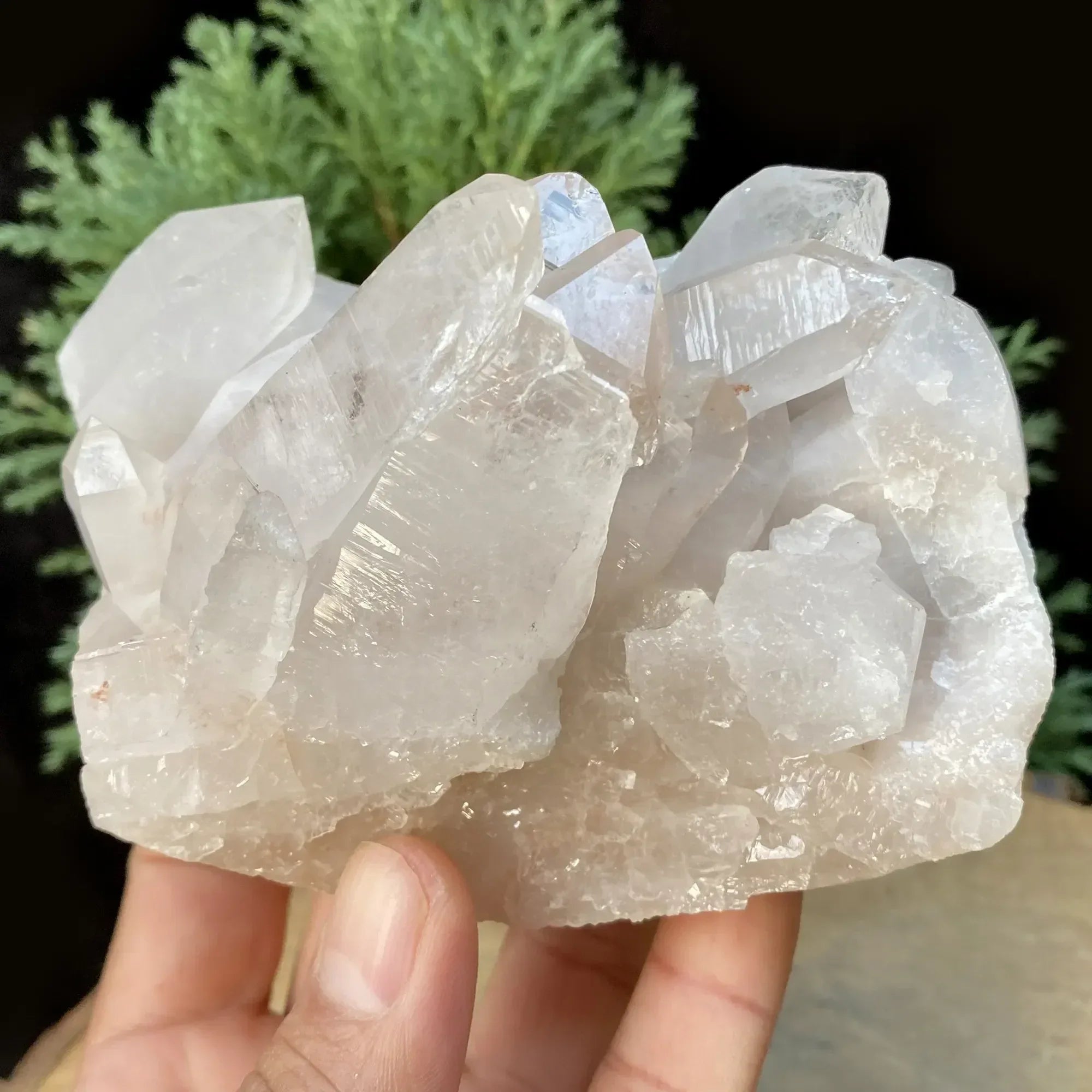 Natural Himalayan Pink Quartz Cluster 640g Himalayan Quartz