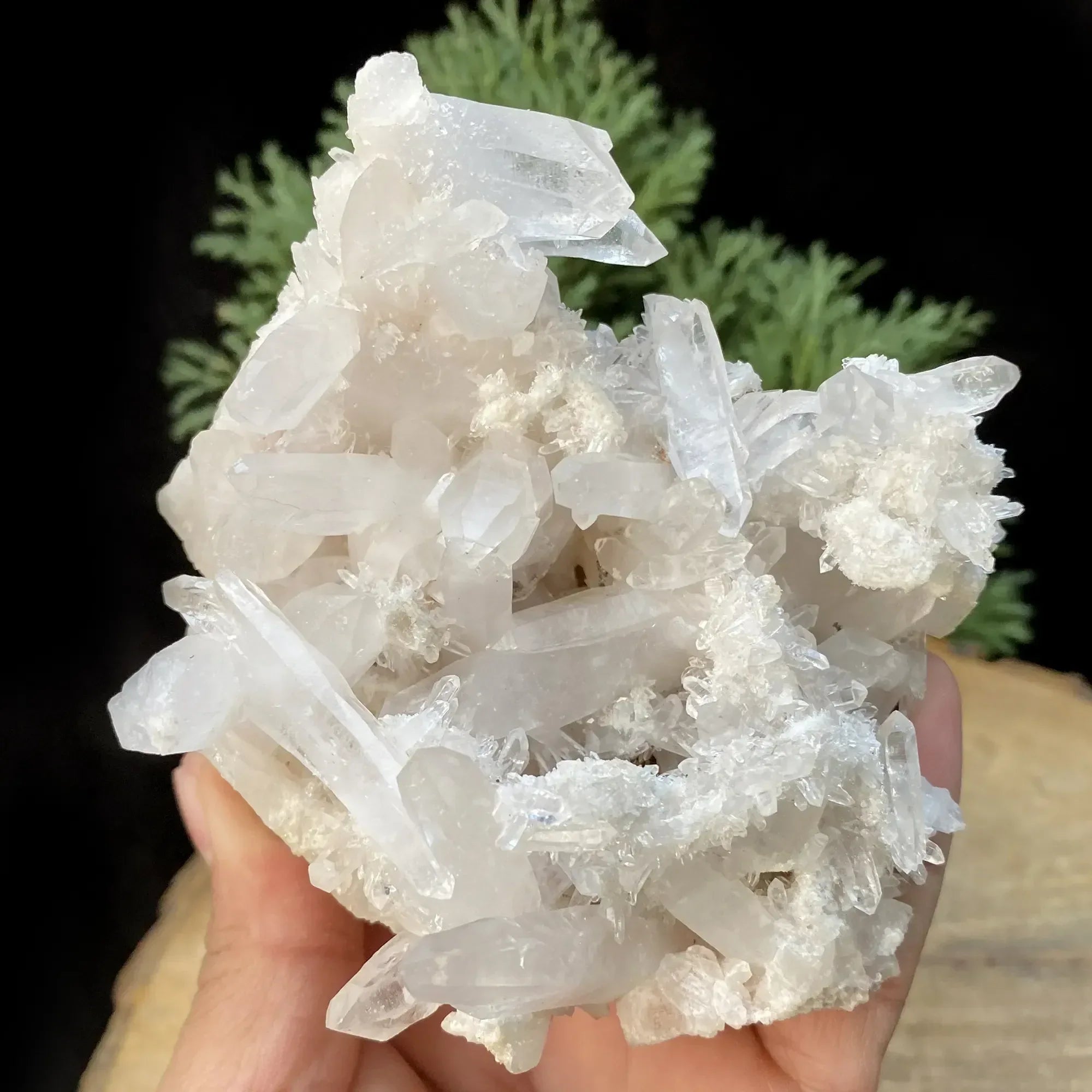 Natural Himalayan White Quartz Cluster 505g Himalayan Quartz