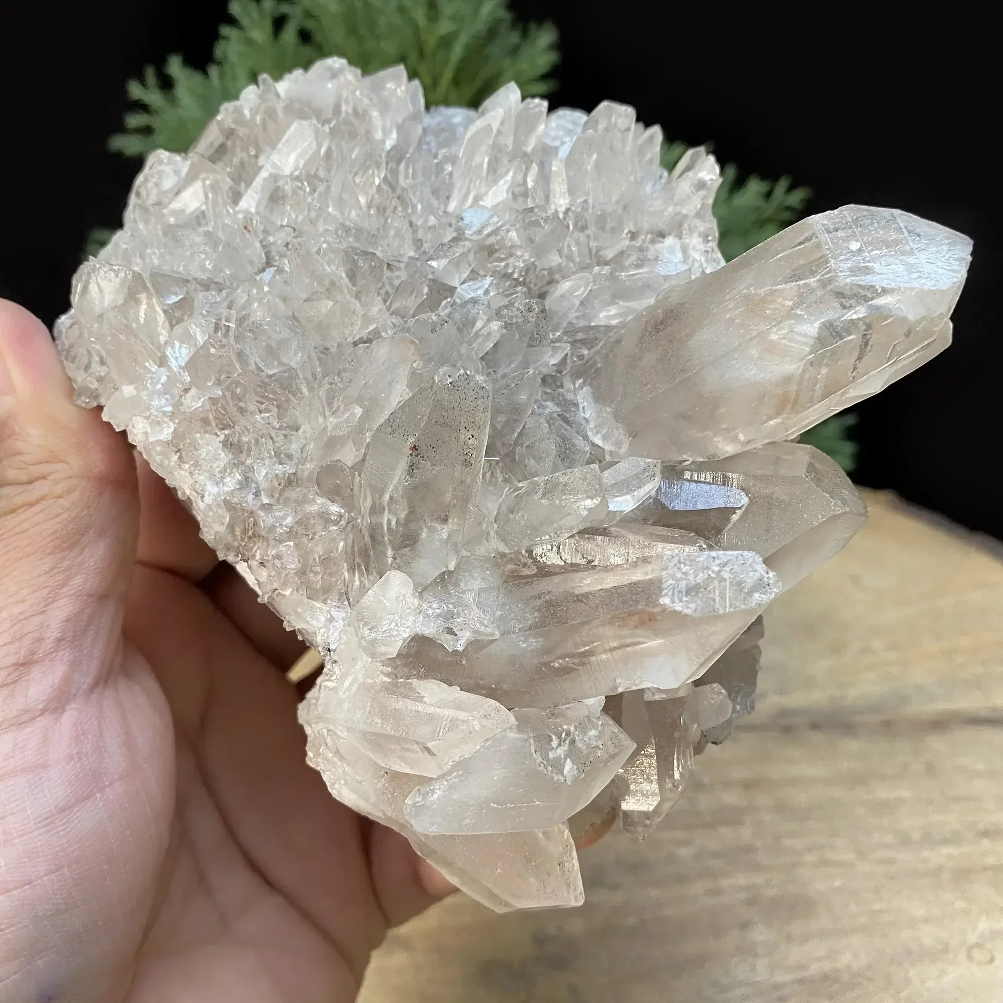 Natural Himalayan Pink Quartz Cluster 850g Himalayan Quartz