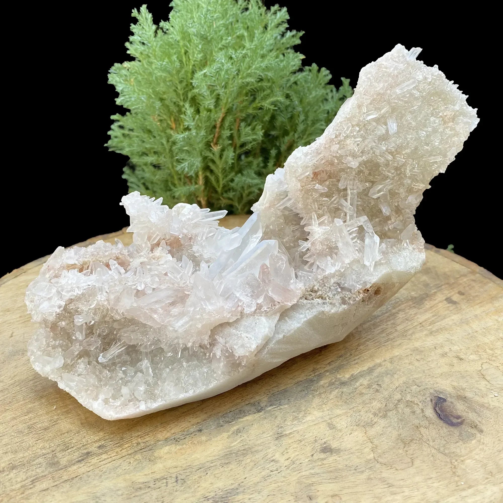 Natural Himalayan Pink & White Quartz Cluster 1200g Himalayan Quartz