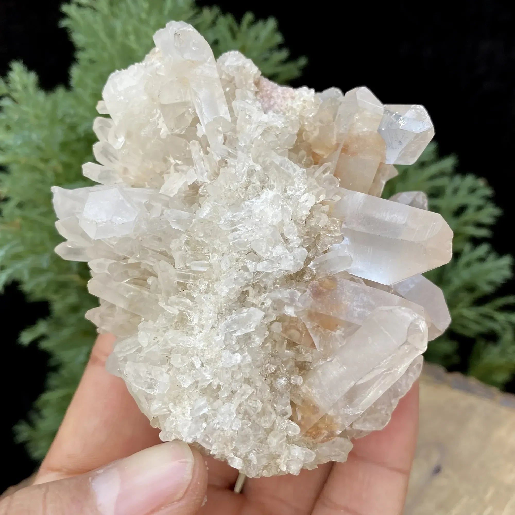 Natural Himalayan Pink & White Quartz Cluster 320g Himalayan Quartz