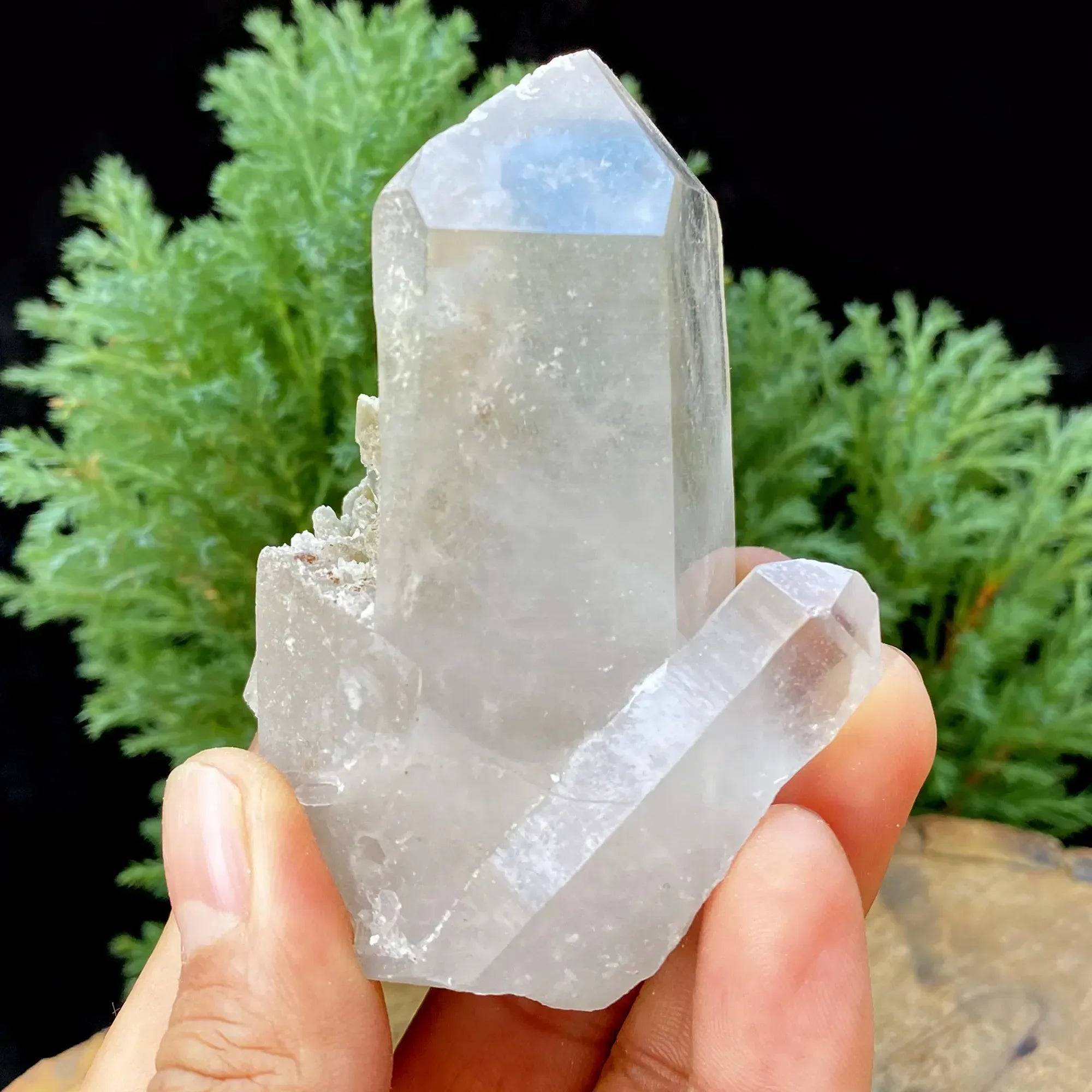 Natural Himalayan White Quartz Cluster 185g Himalayan Quartz