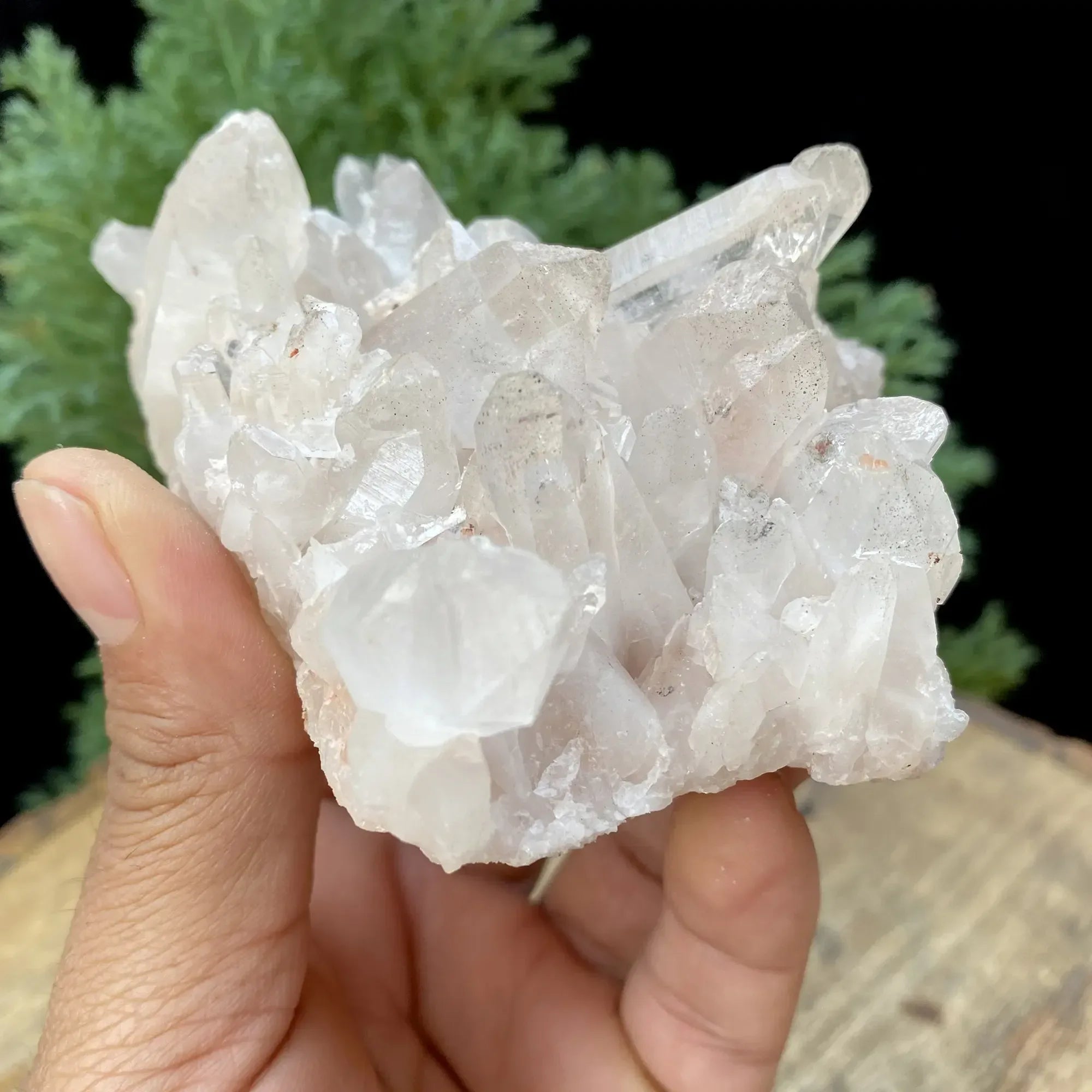 Natural HimalayanPink Quartz Cluster Himalayan Quartz