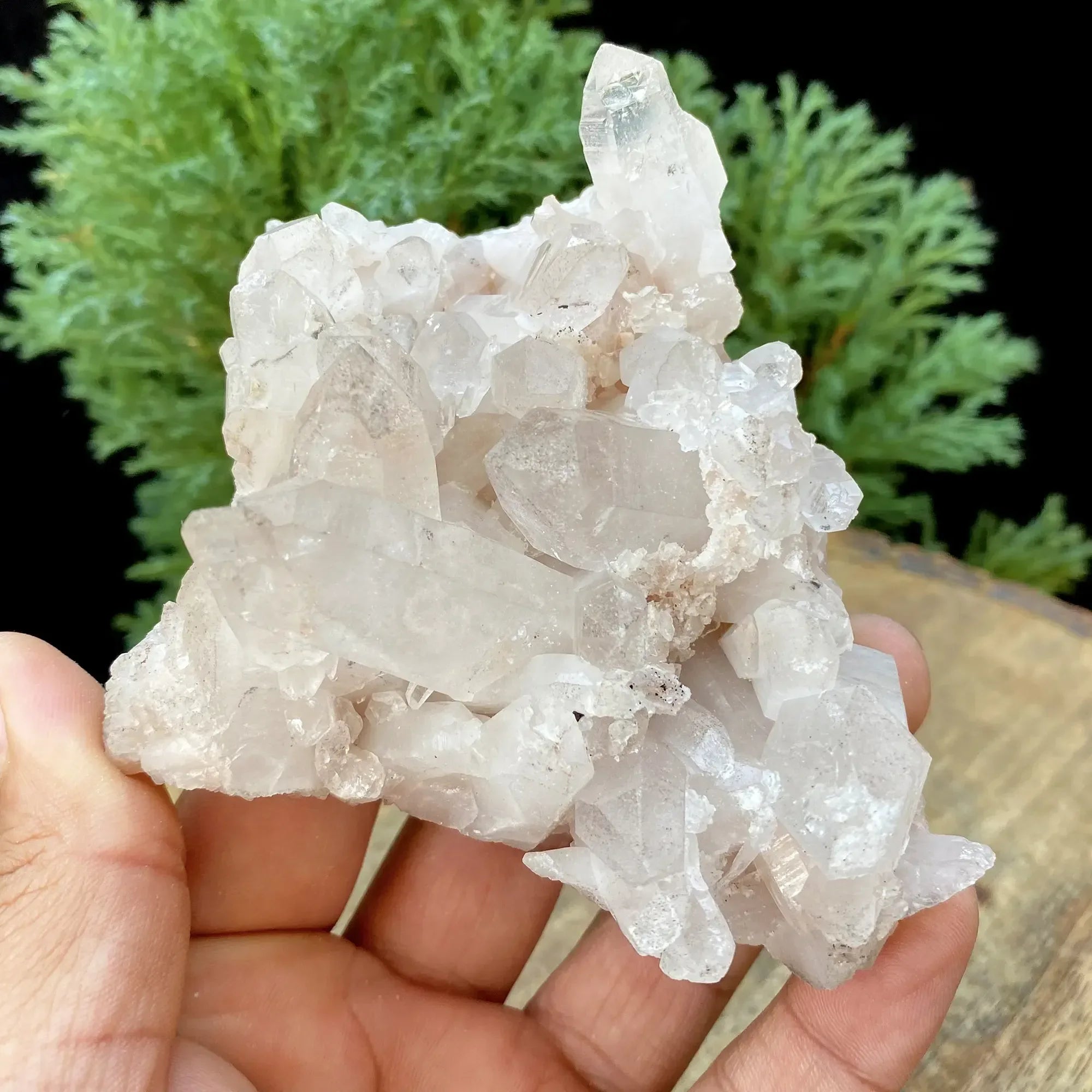Natural HimalayanPink Quartz Cluster Himalayan Quartz