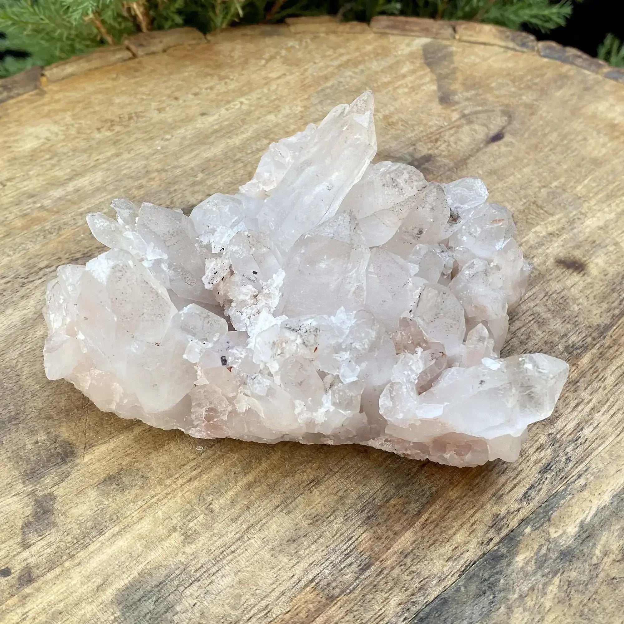 Natural HimalayanPink Quartz Cluster Himalayan Quartz