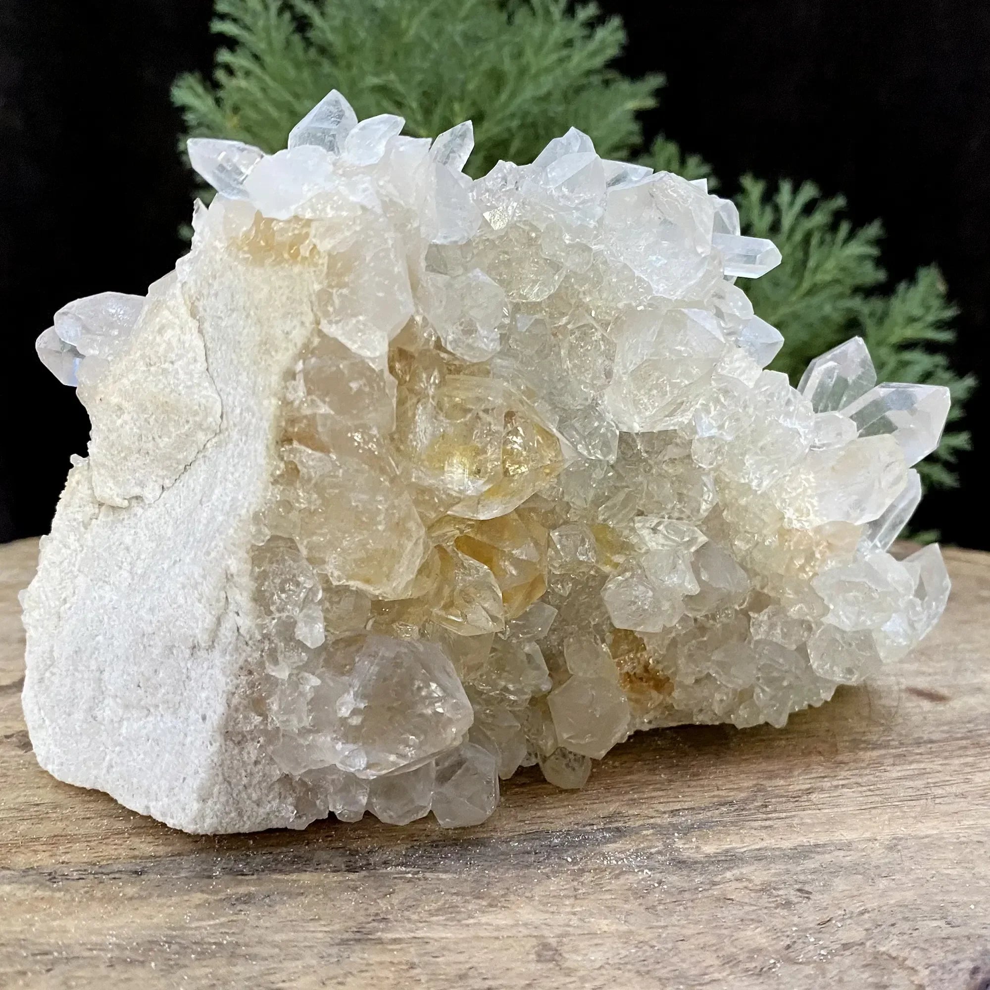 Natural Himalayan Pink & White Quartz Cluster 1065g Himalayan Quartz