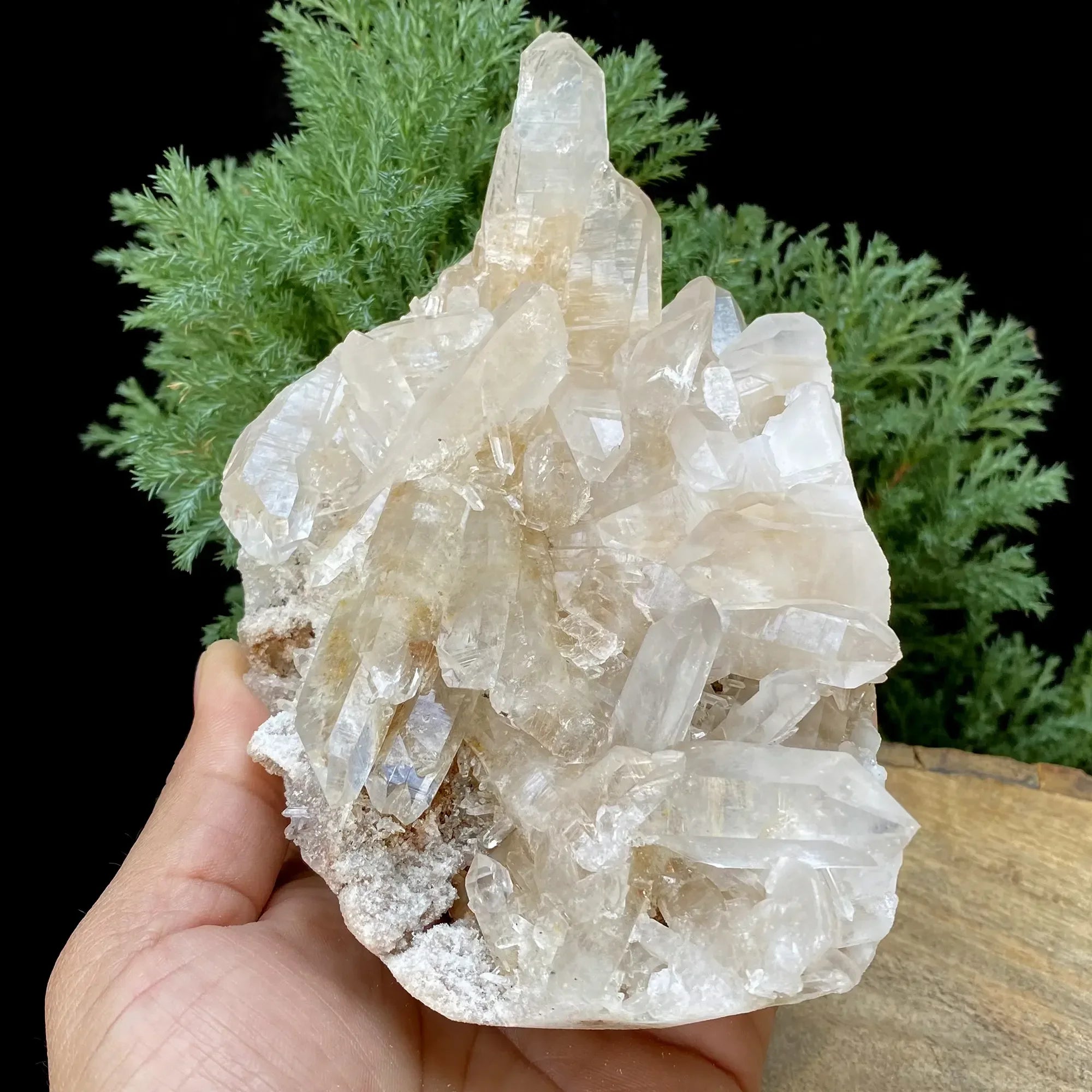 Natural Himalayan White & Pink Quartz Cluster 1155g Himalayan Quartz