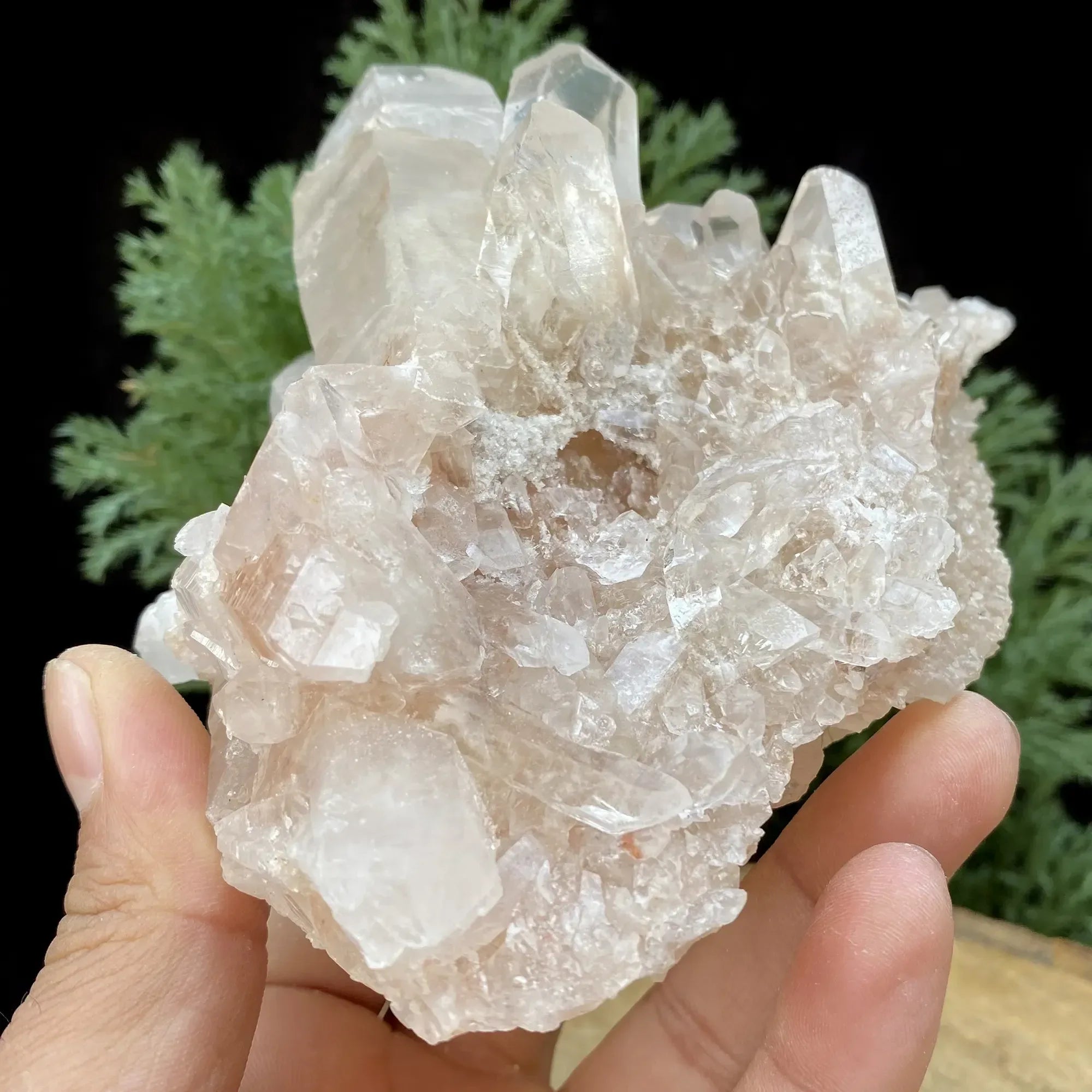 Natural Himalayan Pink Quartz Cluster 580g Himalayan Quartz