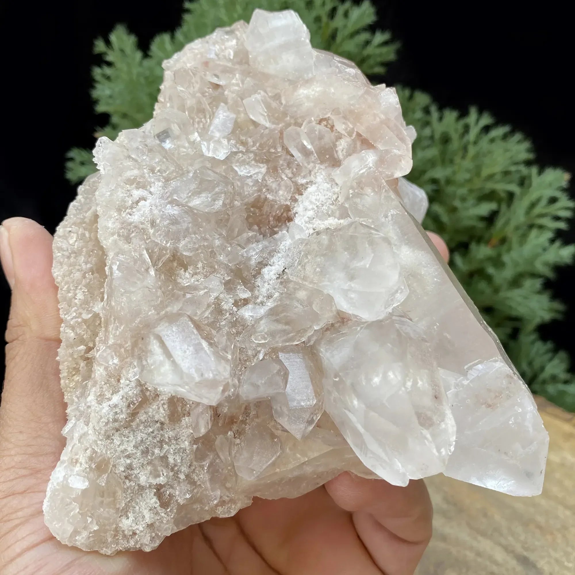 Natural Himalayan Pink Quartz Cluster 580g Himalayan Quartz