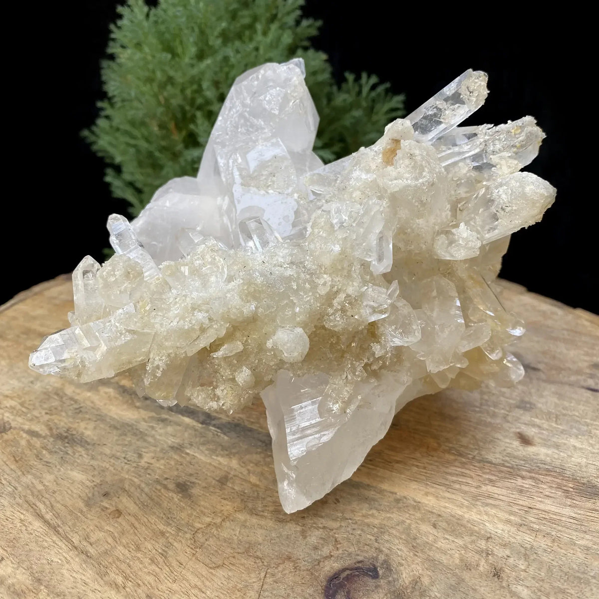 Natural Himalayan White with Yellow Quartz Cluster 1530g Himalayan Quartz