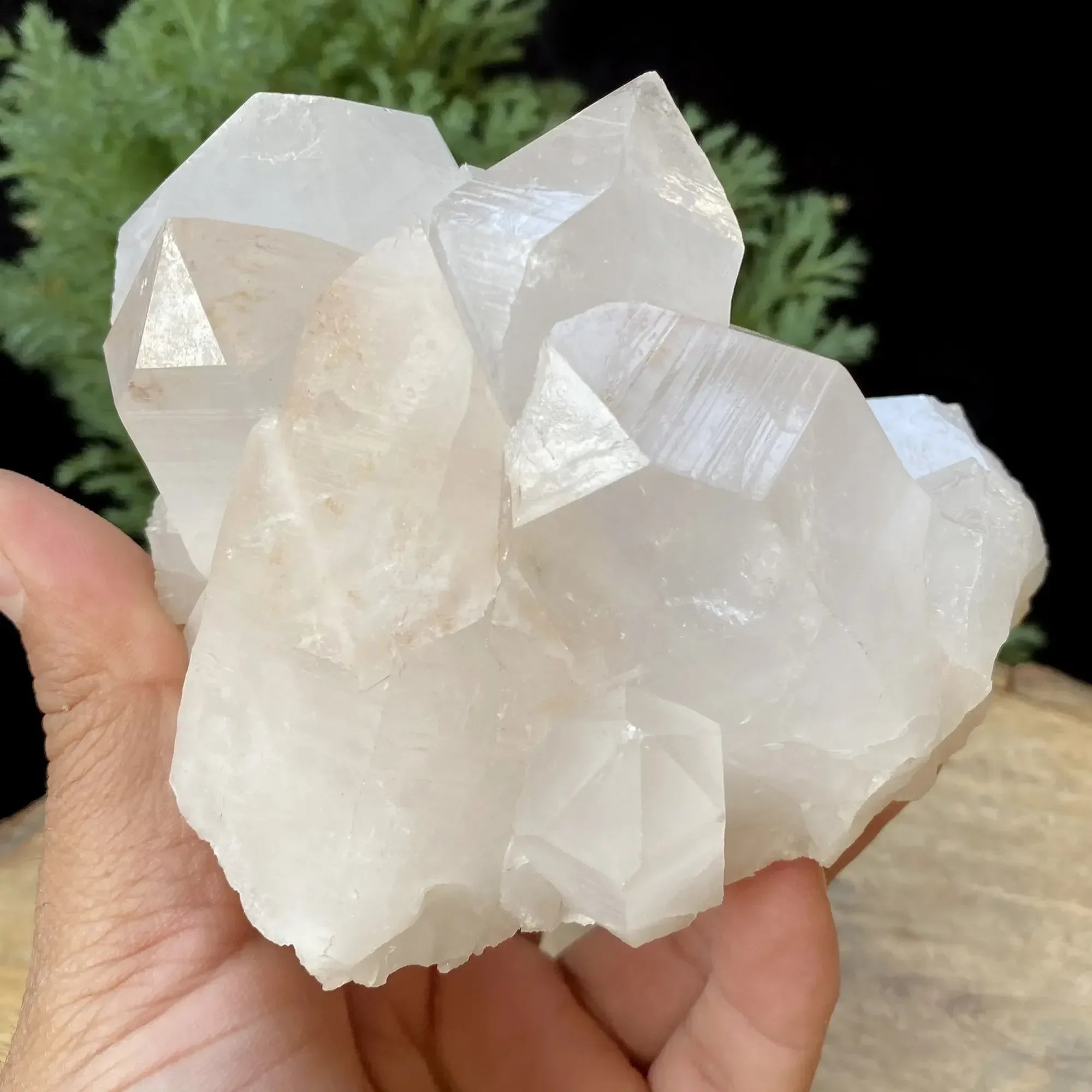 Natural Himalayan White Quartz Cluster 740g Himalayan Quartz