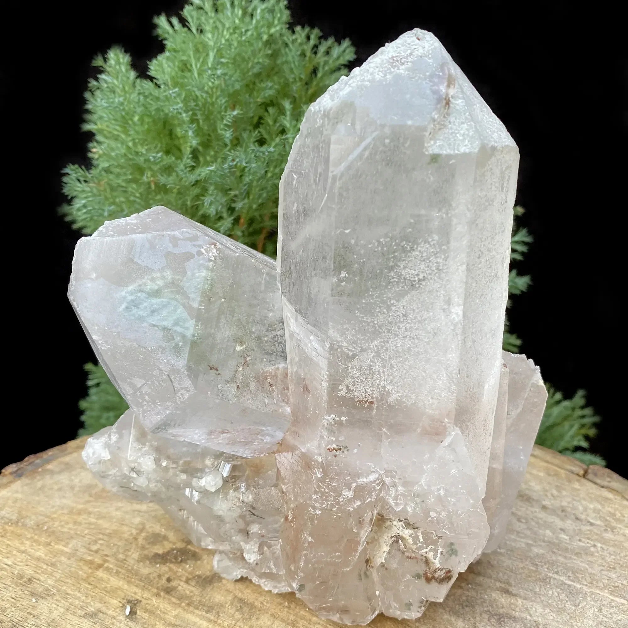 Natural Himalayan Pink with Smoky Quartz Cluster 1875g Himalayan Quartz