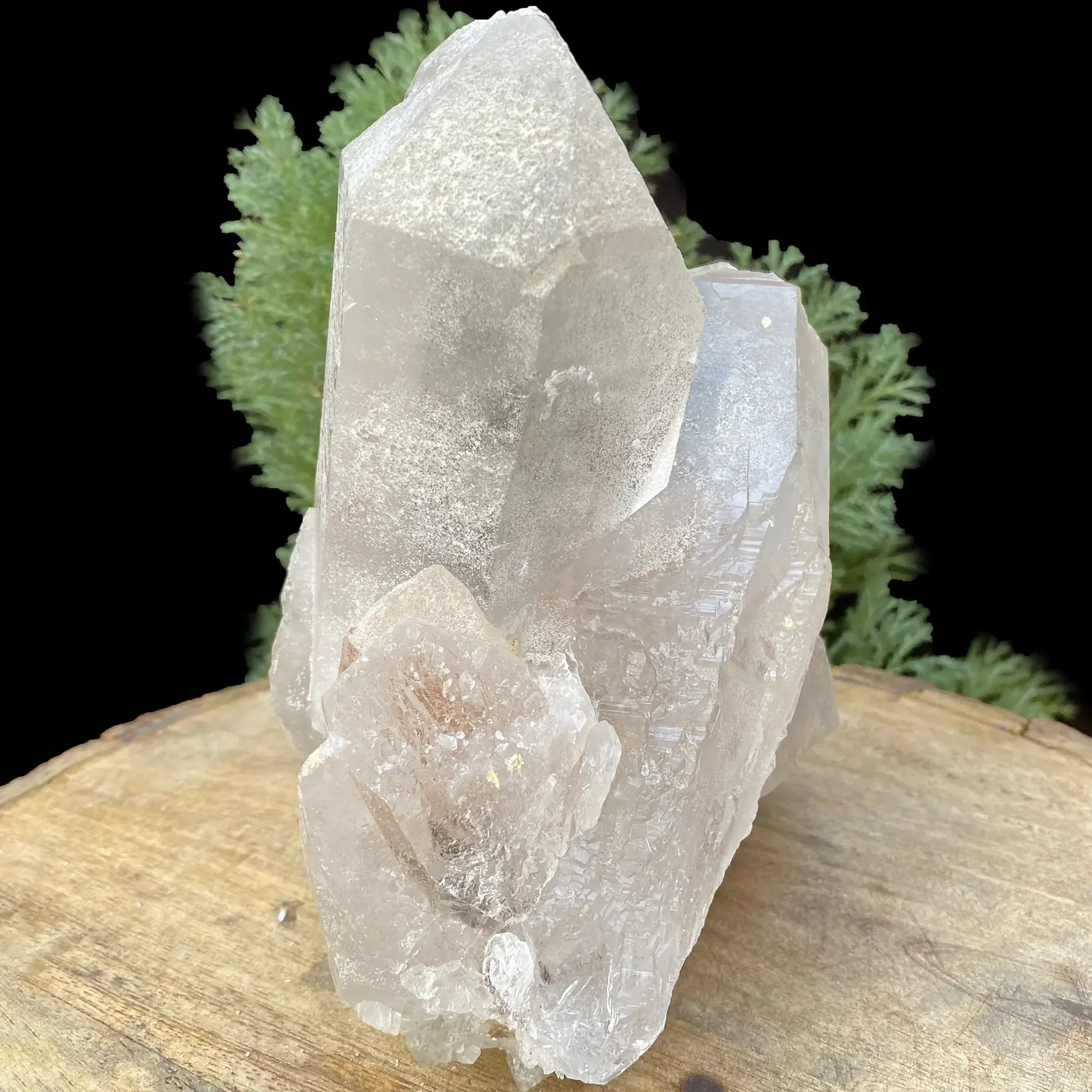 Natural Himalayan Pink with Smoky Quartz Cluster 1875g Himalayan Quartz