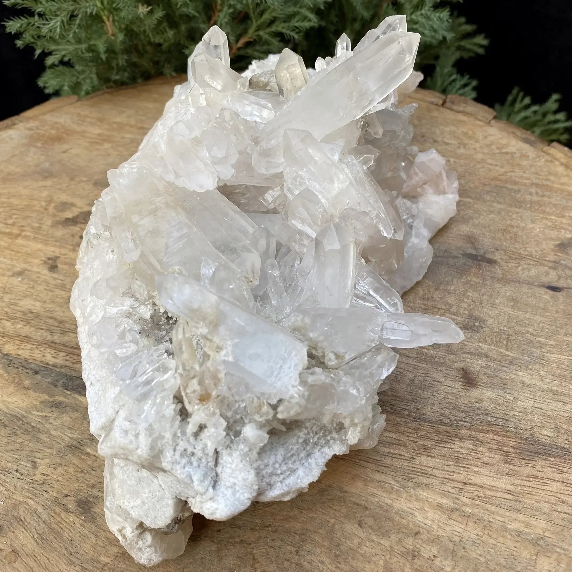 Natural Himalayan White Quartz Cluster 1375g Himalayan Quartz