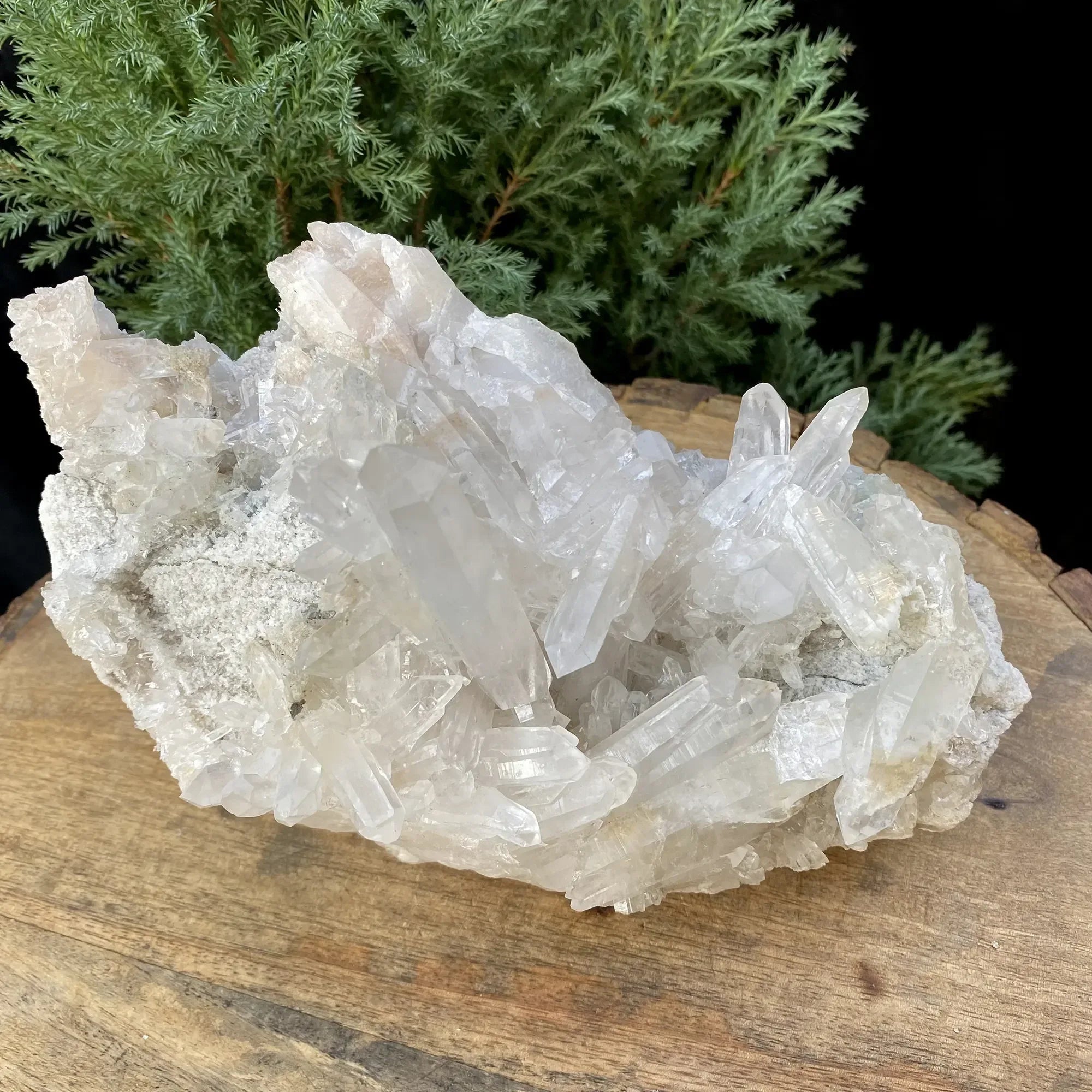 Natural Himalayan White Quartz Cluster 1375g Himalayan Quartz