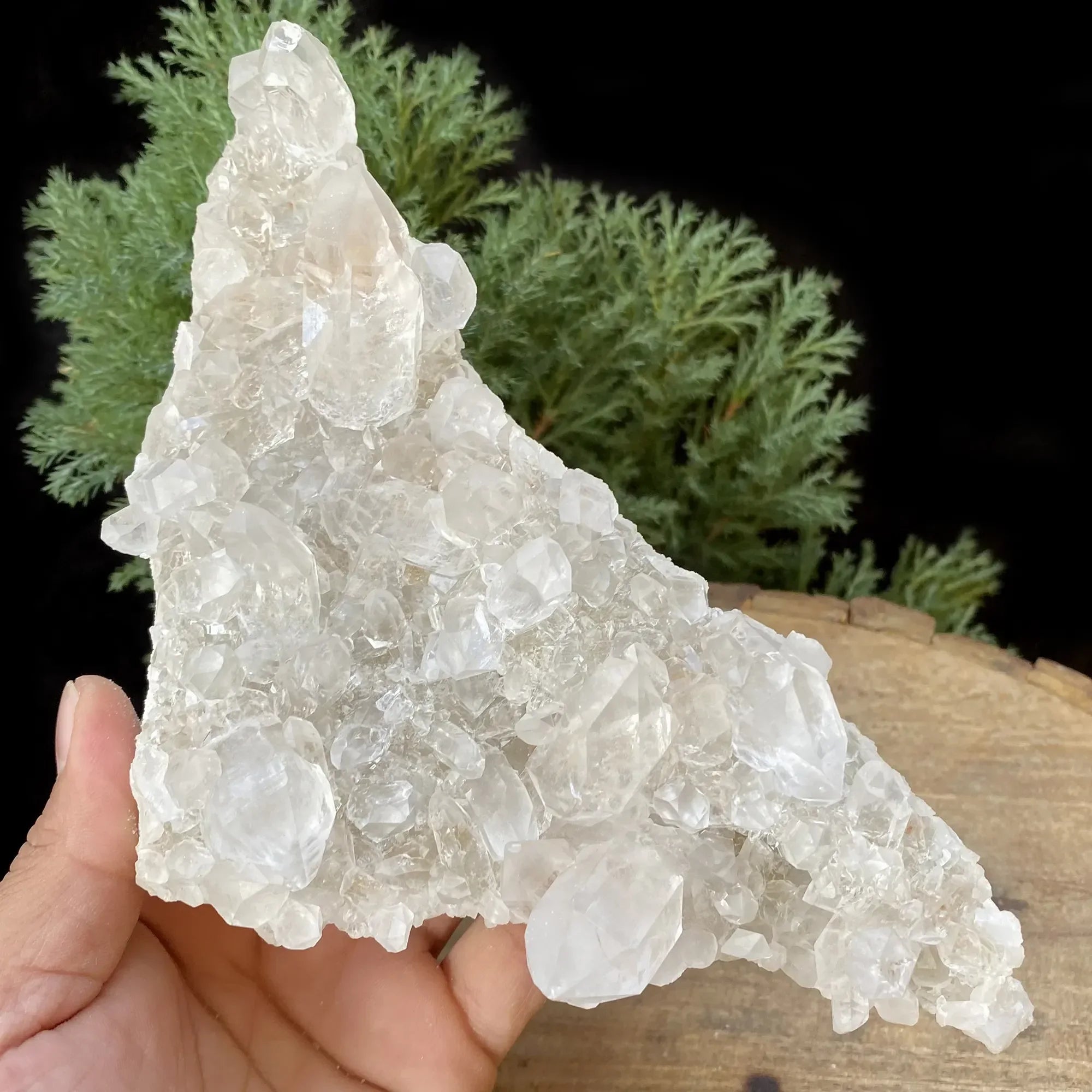 Natural Himalayan White Quartz Cluster 1080g Himalayan Quartz