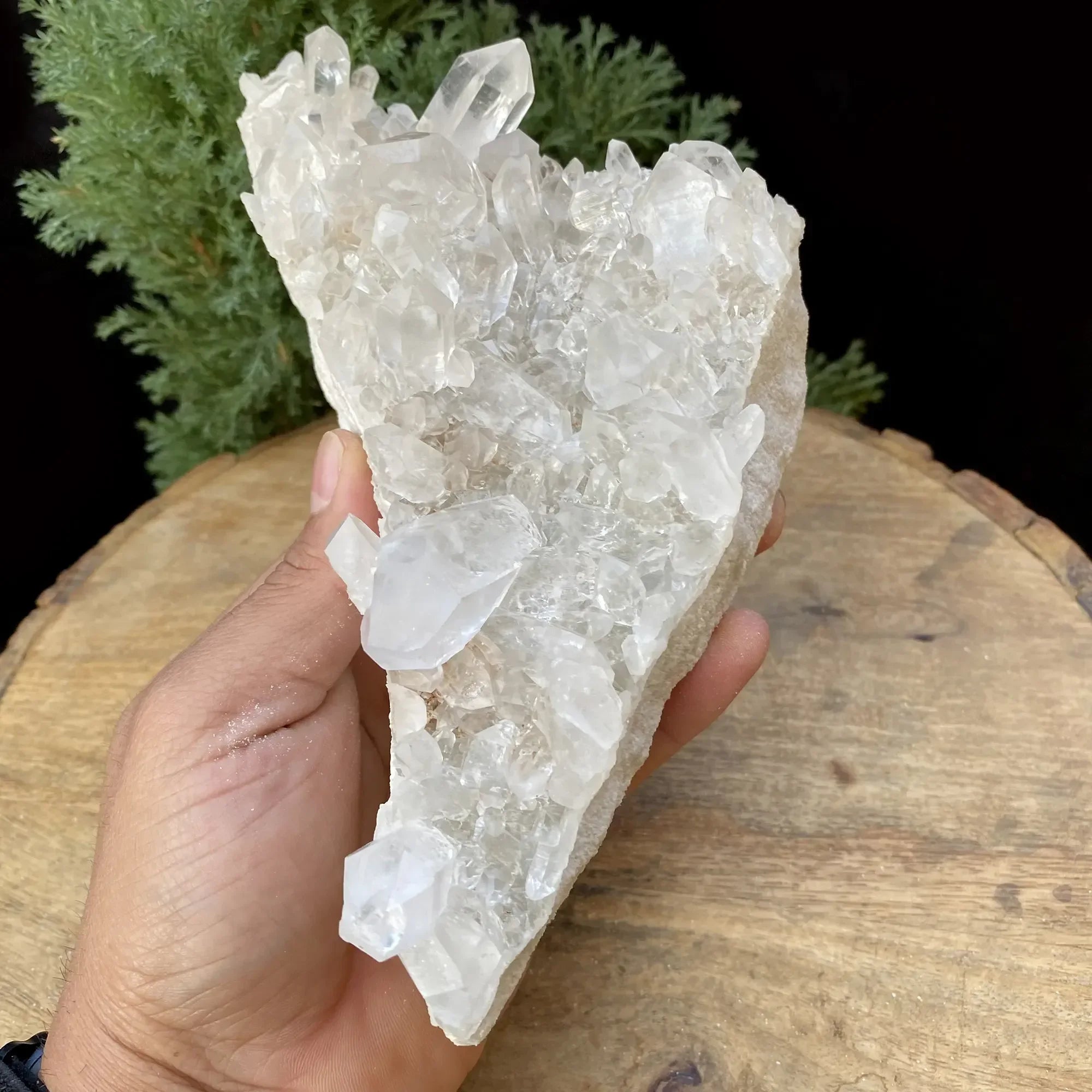 Natural Himalayan White Quartz Cluster 1080g Himalayan Quartz