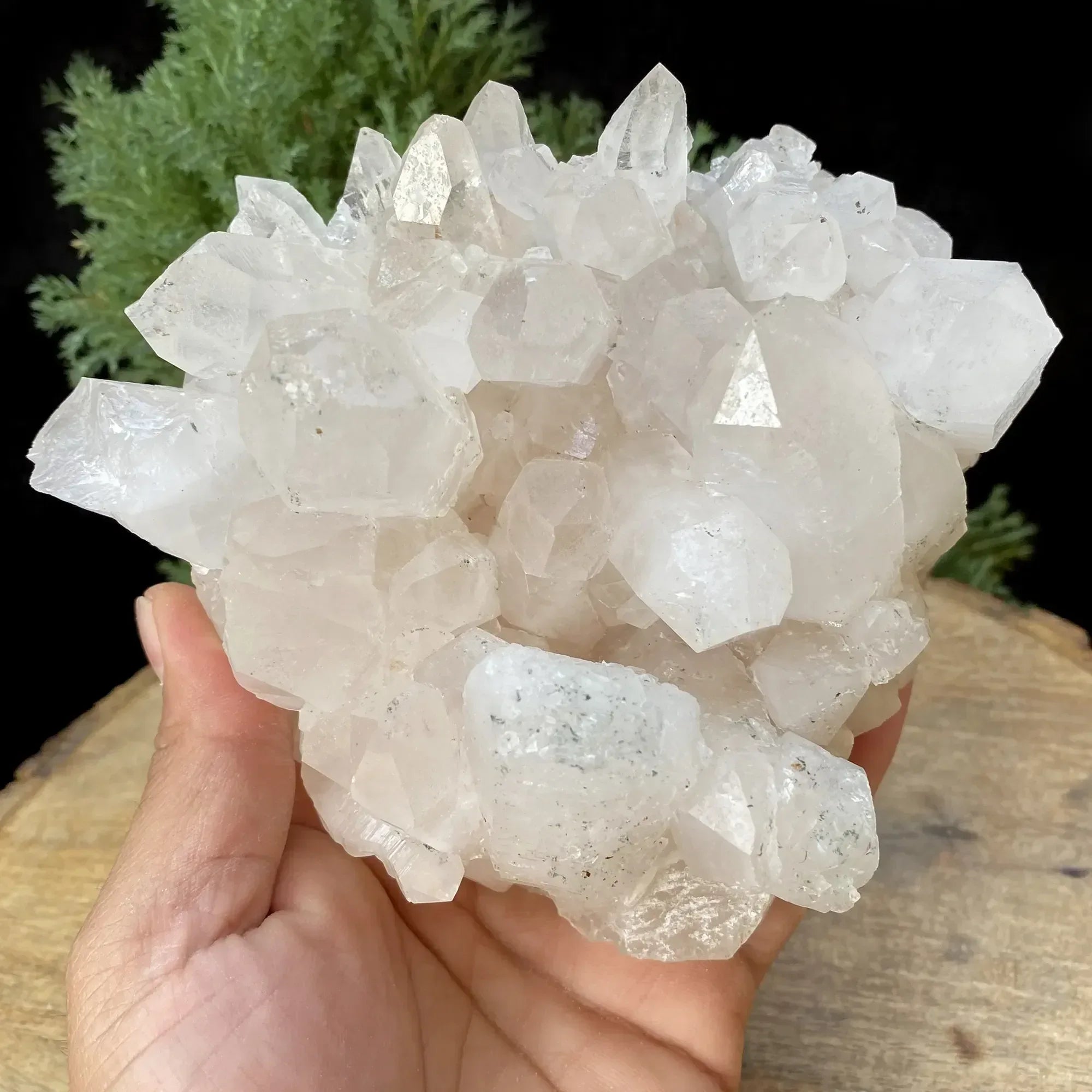 Natural Himalayan White Quartz Cluster 1135g Himalayan Quartz