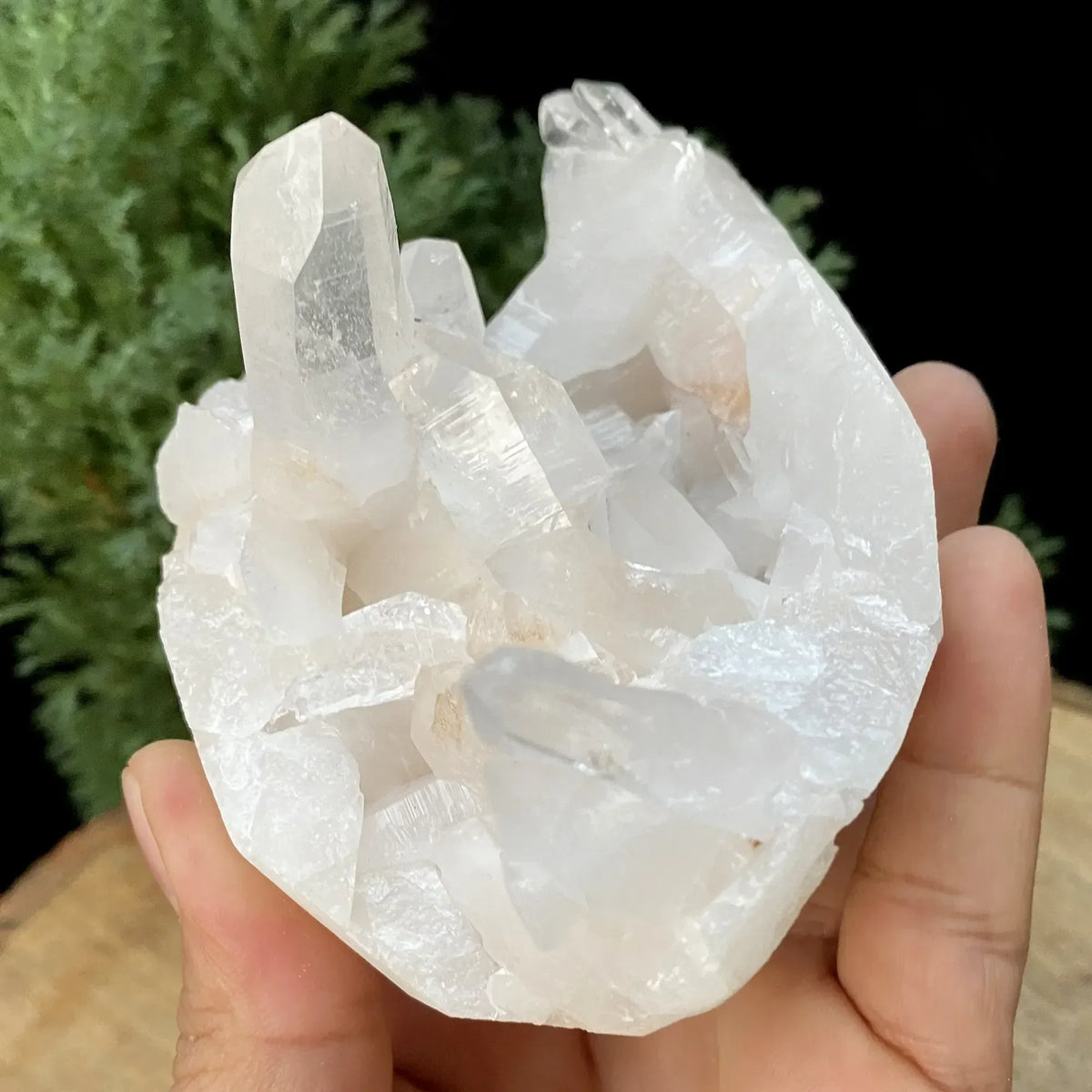 Natural Himalayan White Quartz Cluster 515g Himalayan Quartz