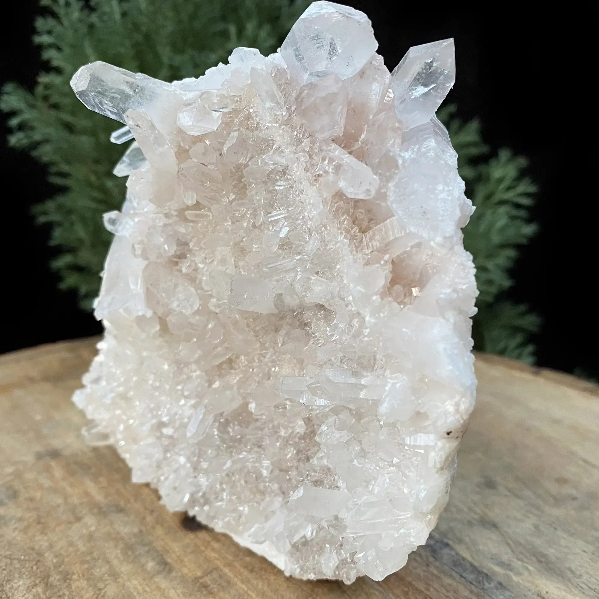 Natural Himalayan White &amp; Pink Quartz Cluster 825g Himalayan Quartz