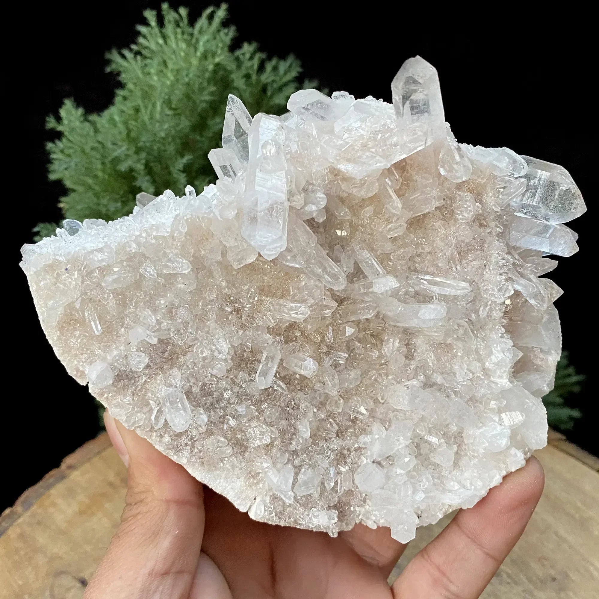 Natural Himalayan White &amp; Pink Quartz Cluster 825g Himalayan Quartz