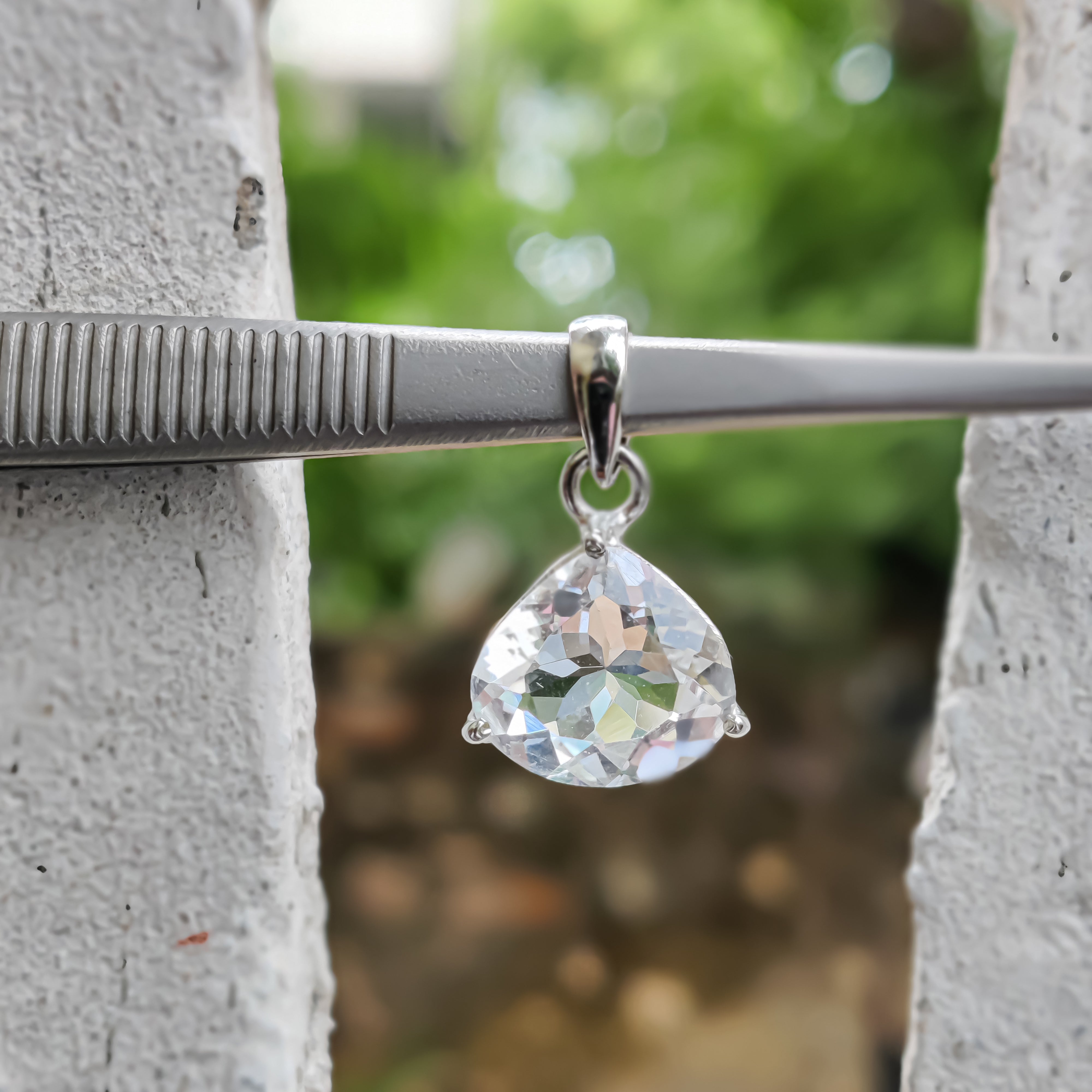 Petalite Heart Shape Pendant Necklace – Sterling Silver Minimalist Jewelry