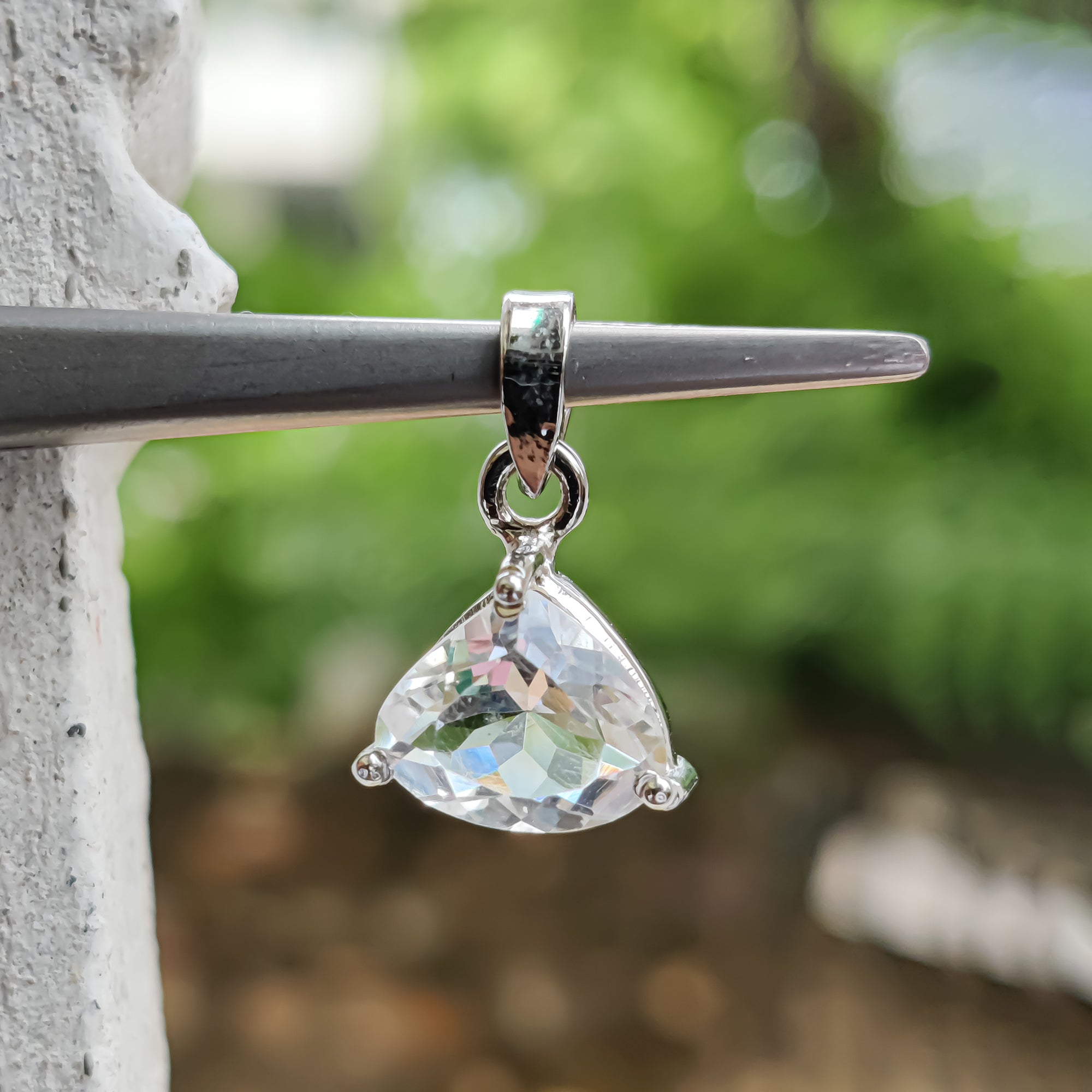 Petalite Heart Shape Pendant Necklace – Sterling Silver Minimalist Jewelry