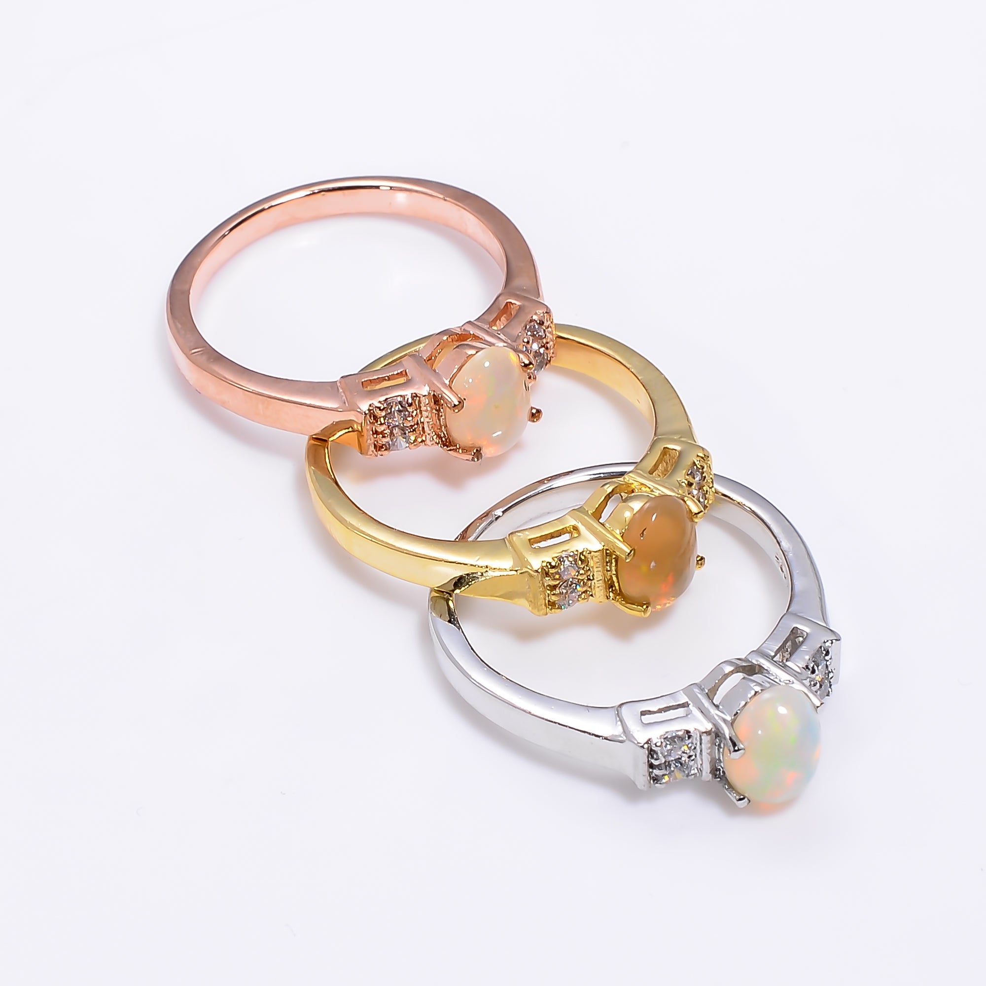 Elegant Ethiopian opal oval gemstone ring in 925 silver, handmade jewelry by Himalya Quartz for everyday wear.