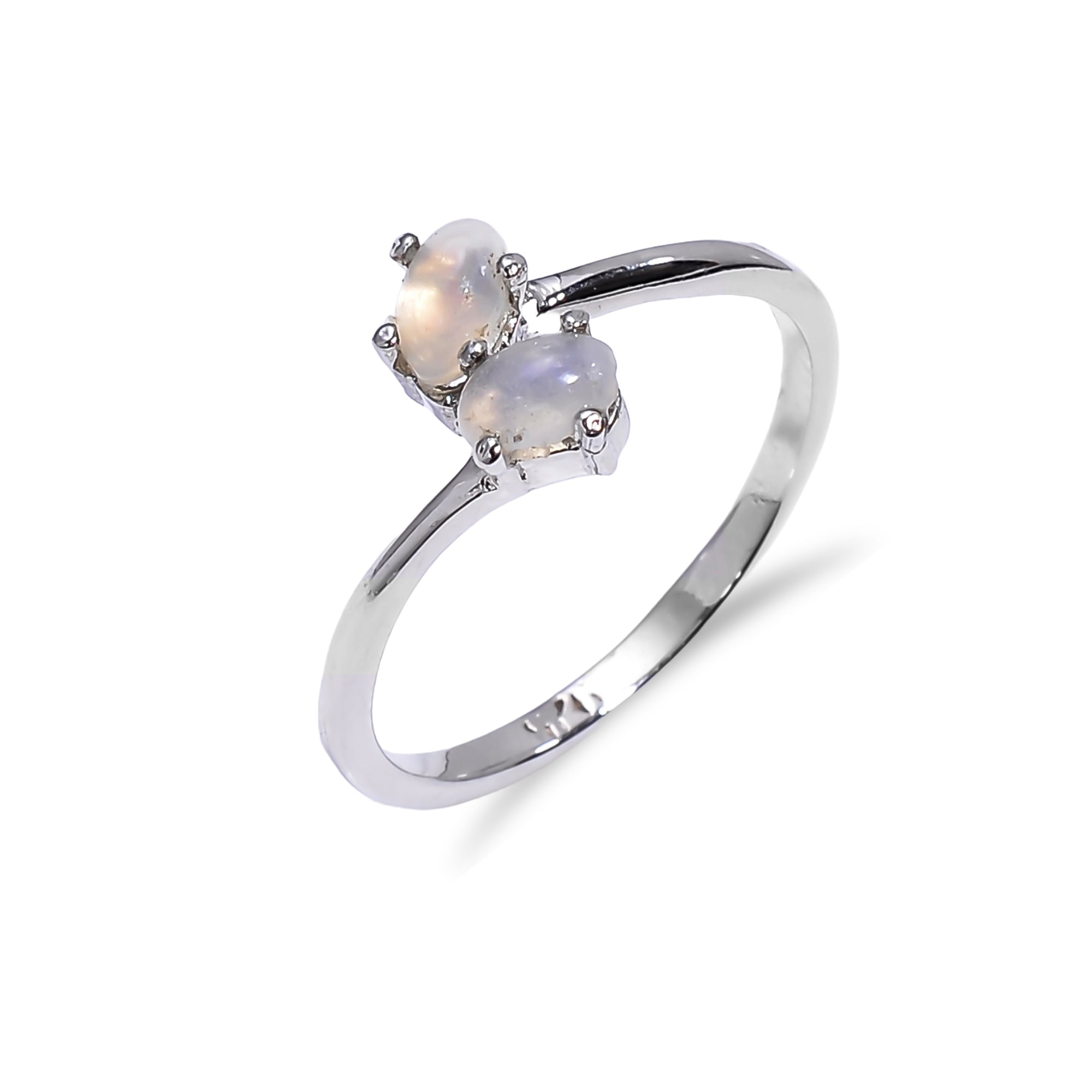 Natural Ethiopian opal oval ring in 925 sterling silver, minimalist design, 3x5mm gemstone, perfect as a promise or gift for women