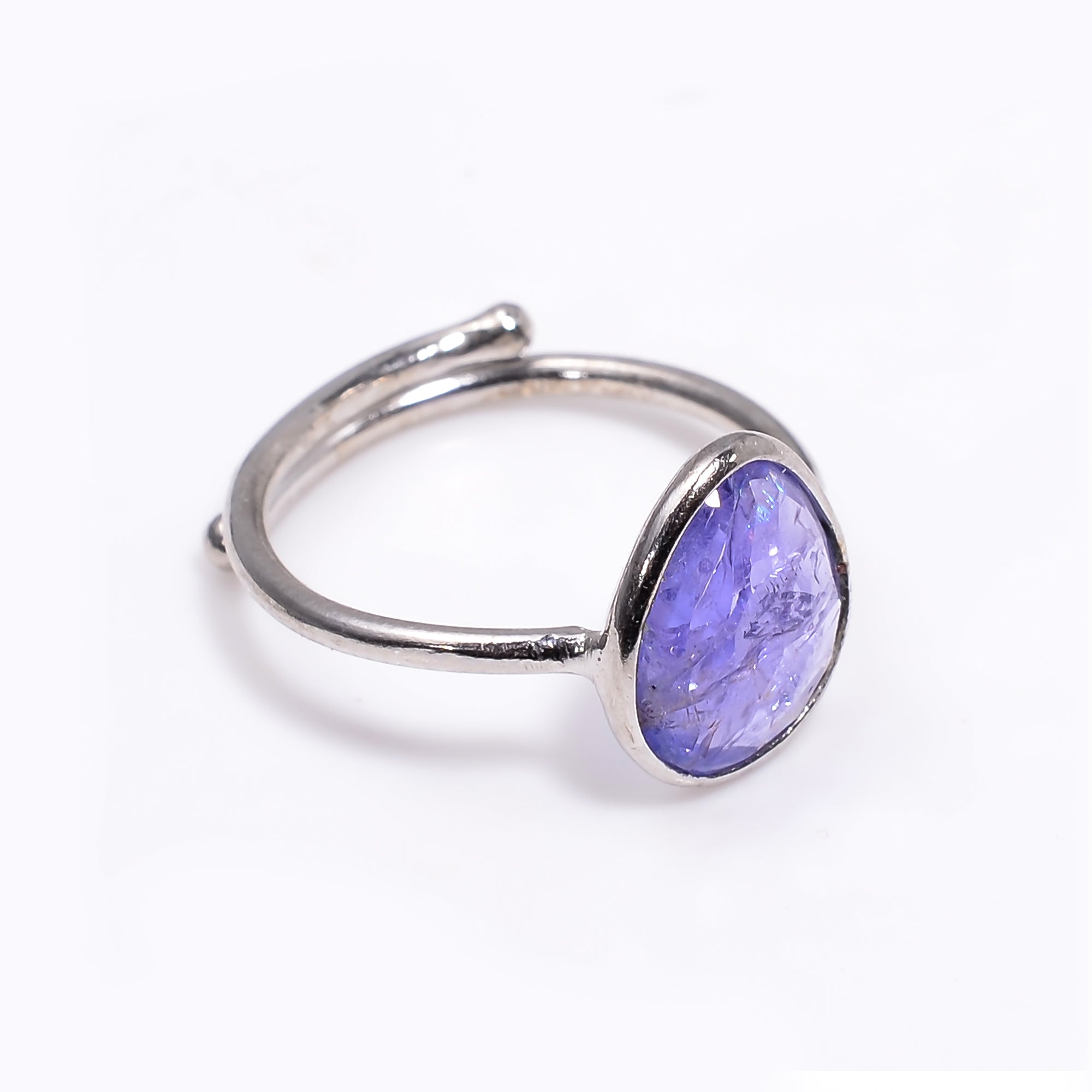 Tanzanite Ring 925 Sterling Silver Natural Tanzanite Ring Handmade December Birthstone Jewelry Gift for Her