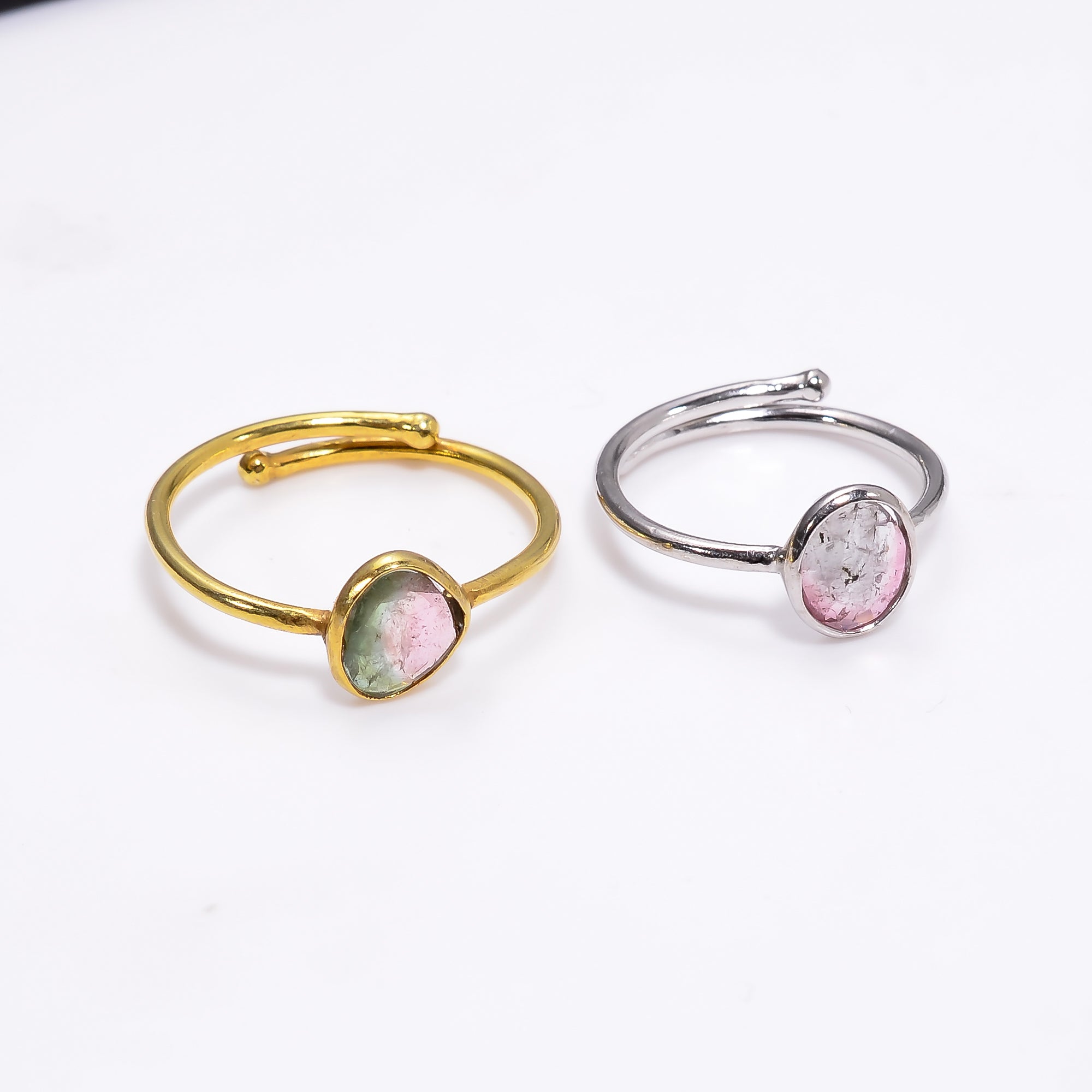 Bi Color Tourmaline Ring 925 Sterling Silver Natural Tourmaline Ring Handmade Green Gemstone Jewelry Gift