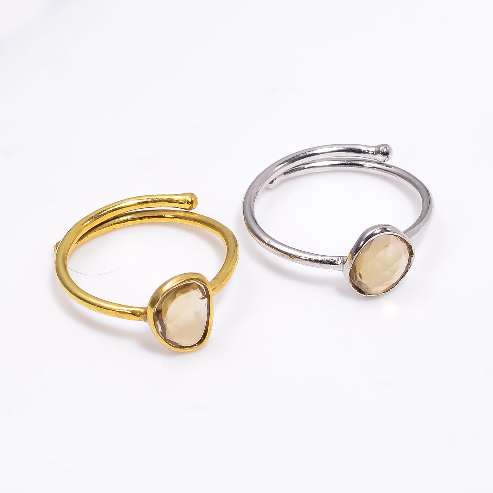 Whiskey Quartz Ring 925 Sterling Silver Natural Whiskey Quartz Ring Handmade Golden Quartz Jewelry Gift