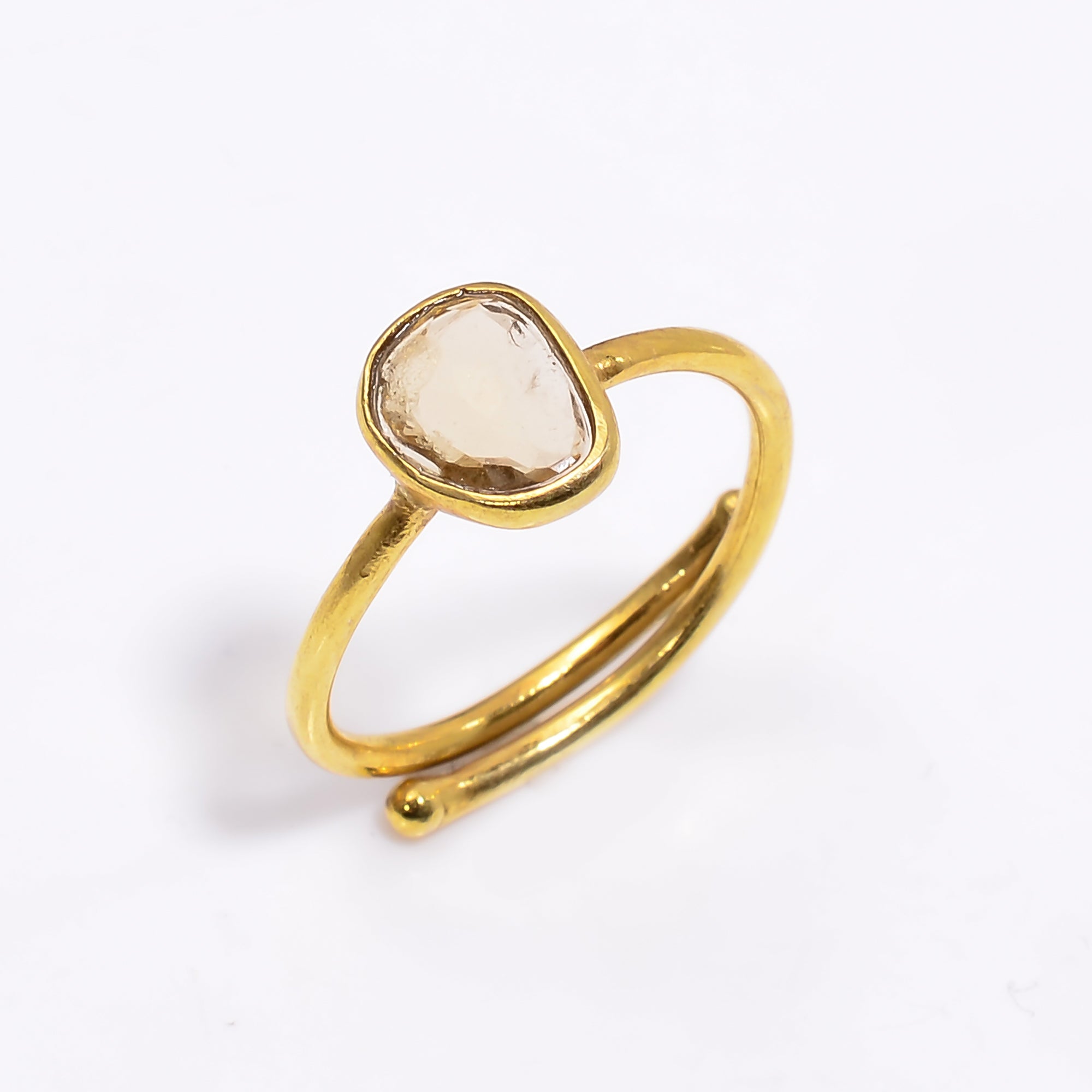 Whiskey Quartz Ring 925 Sterling Silver Natural Whiskey Quartz Ring Handmade Golden Quartz Jewelry Gift
