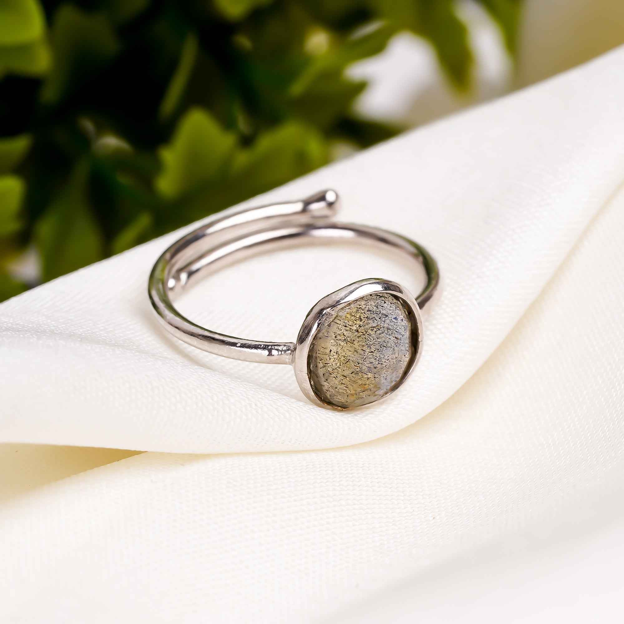 Labradorite Ring 925 Sterling Silver Natural Labradorite Ring Handmade
