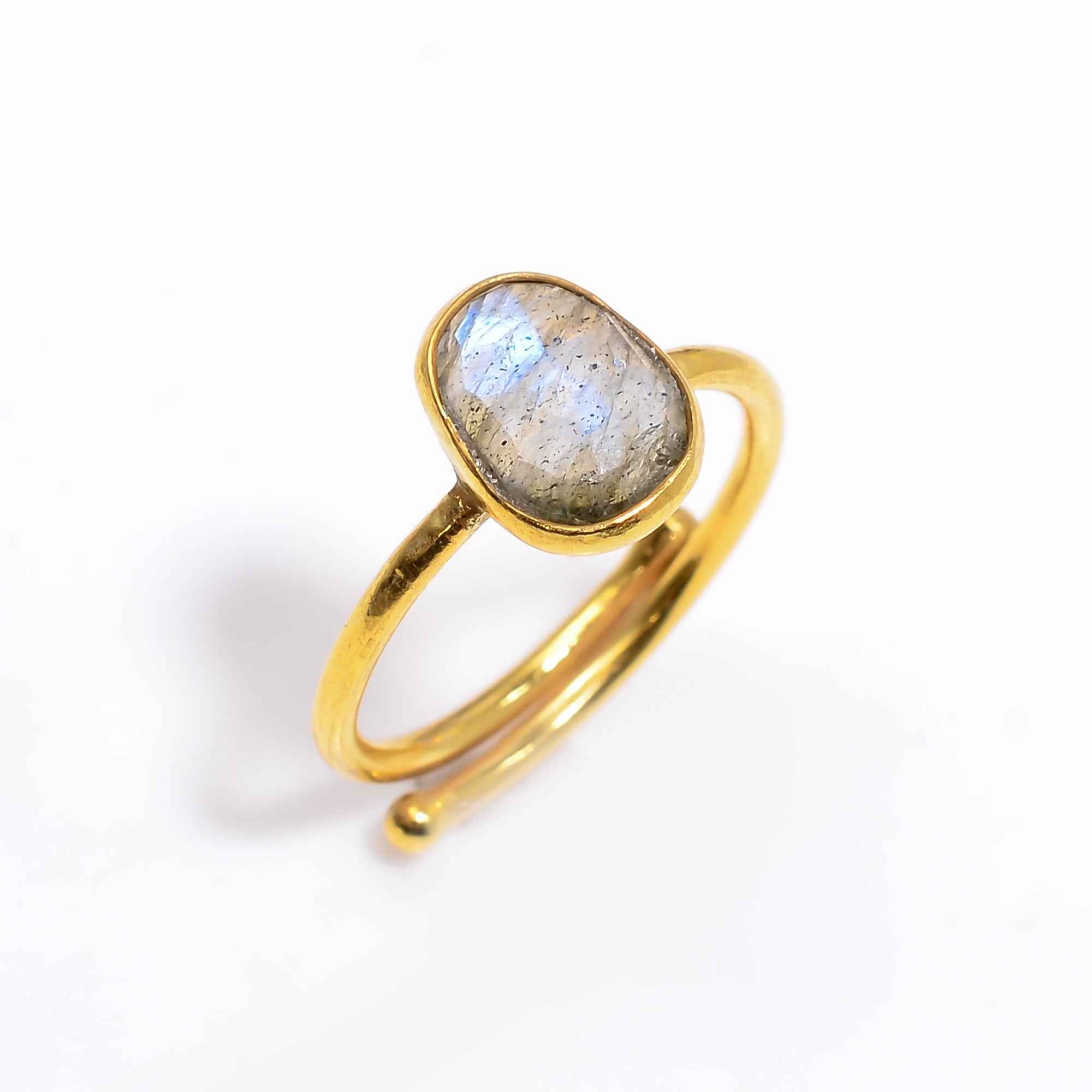 Labradorite Ring 925 Sterling Silver Natural Labradorite Ring Handmade