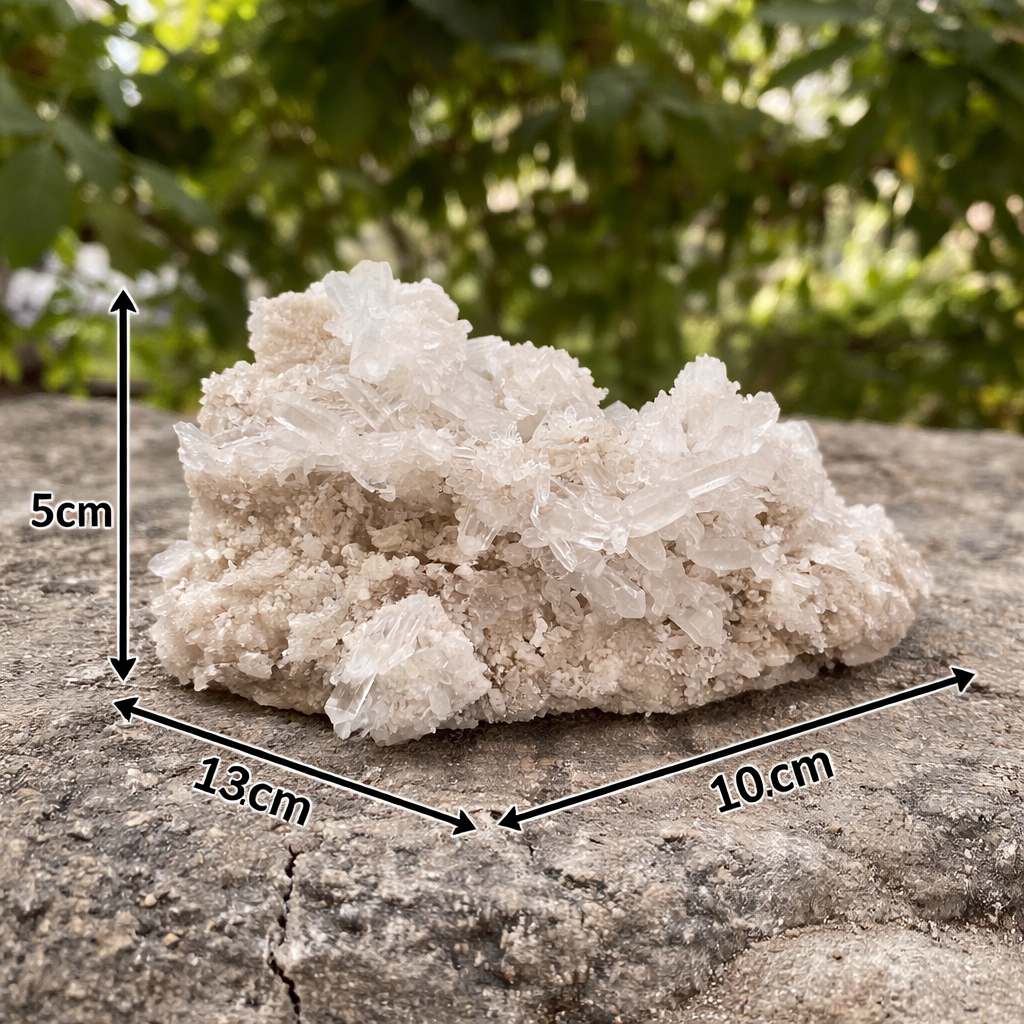 Natural Himalayan White Quartz Cluster 320g Raw Mineral Specimen