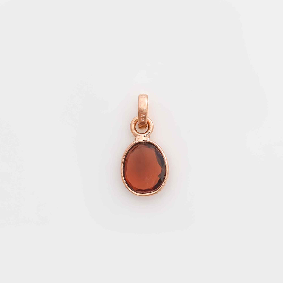 Garnet Rose Cut Natural Pendant 925 Sterling Silver Handmade Jewelry Gift for Women