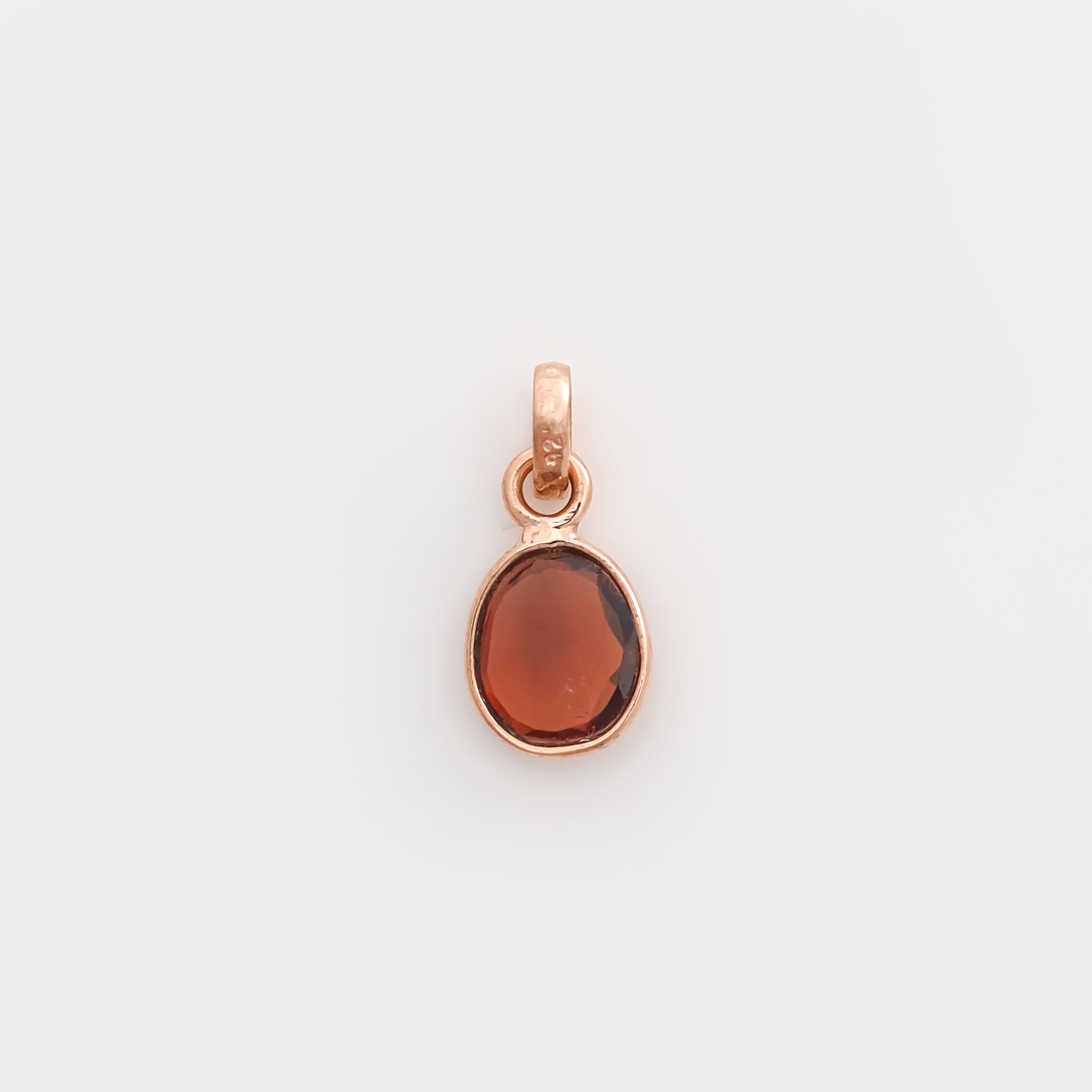 Garnet Rose Cut Pendant Natural Red Gemstone Pendant 925 Sterling Silver Handmade Jewelry Gift for Women