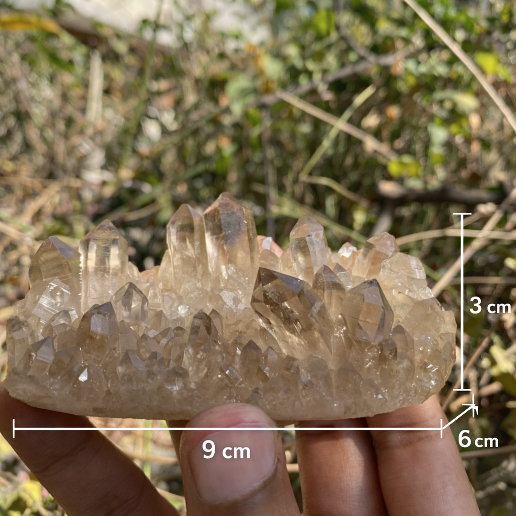 Smoky Himalayan Samadhi Quartz Raw Crystal Cluster Natural Healing Collector Specimen