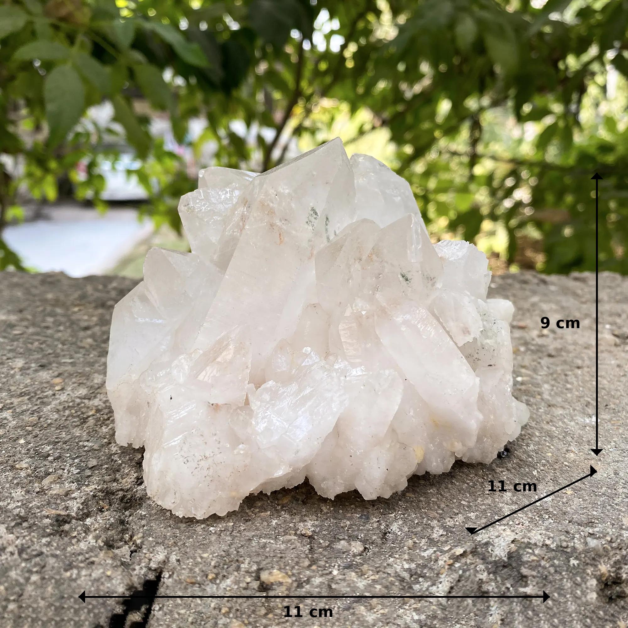 Phantom White Quartz Crystal Cluster 795g Natural Himalayan Raw Healing Stone Mineral Specimen Statement Décor