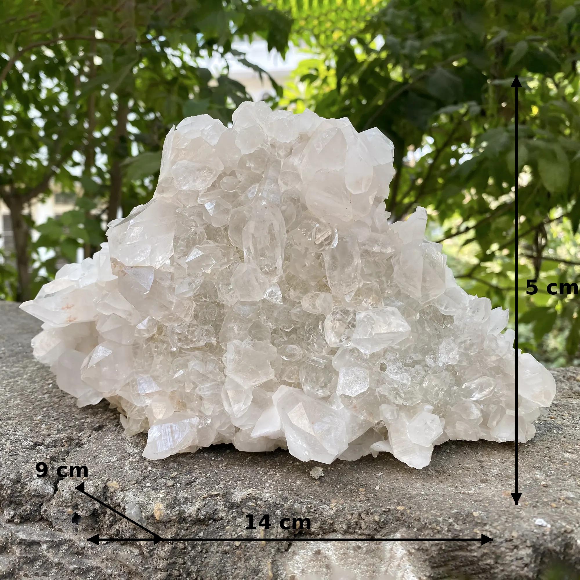 White Himalayan Quartz Crystal Cluster Healing Display Energy Natural