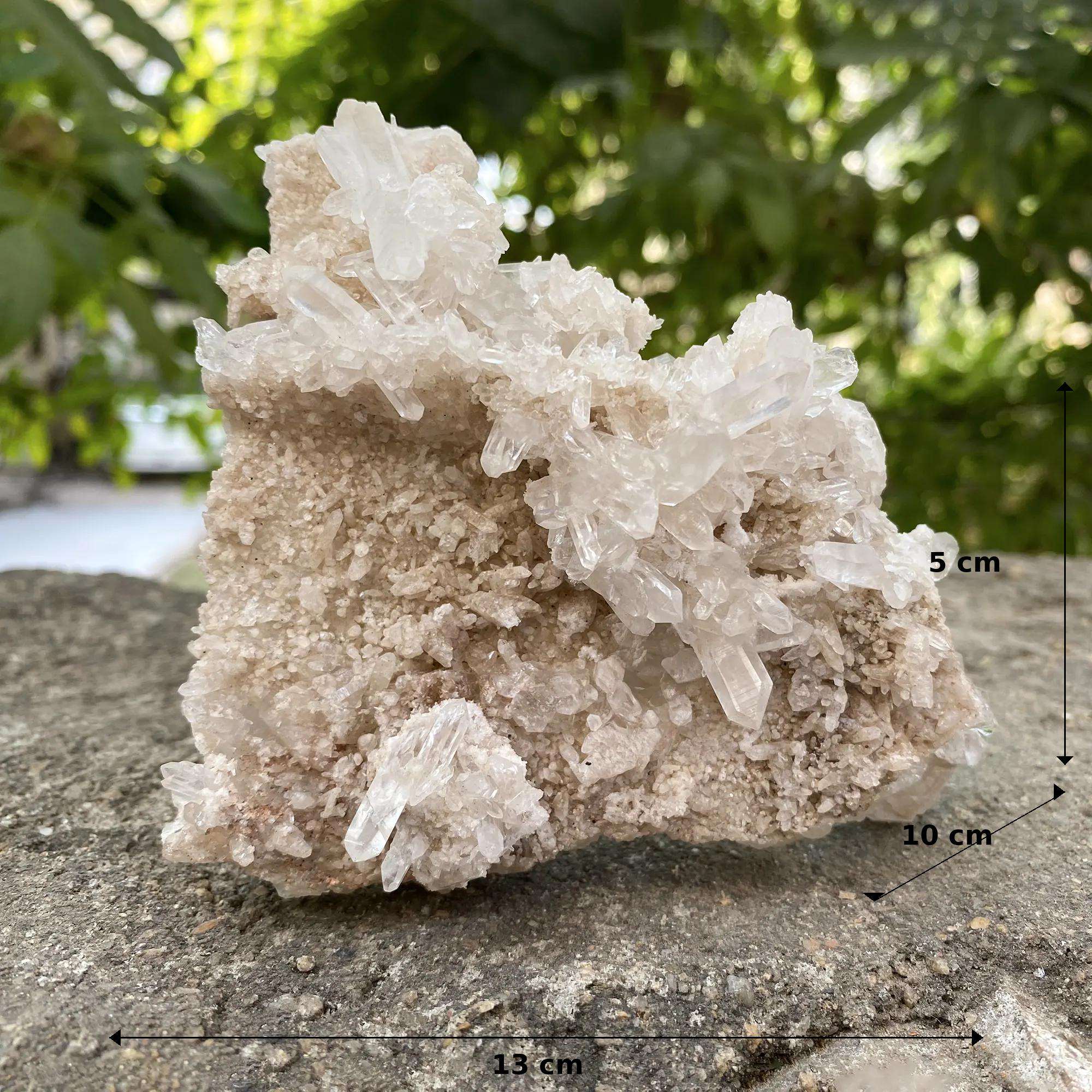 Natural Himalayan White Quartz Cluster 320g Raw Mineral Specimen