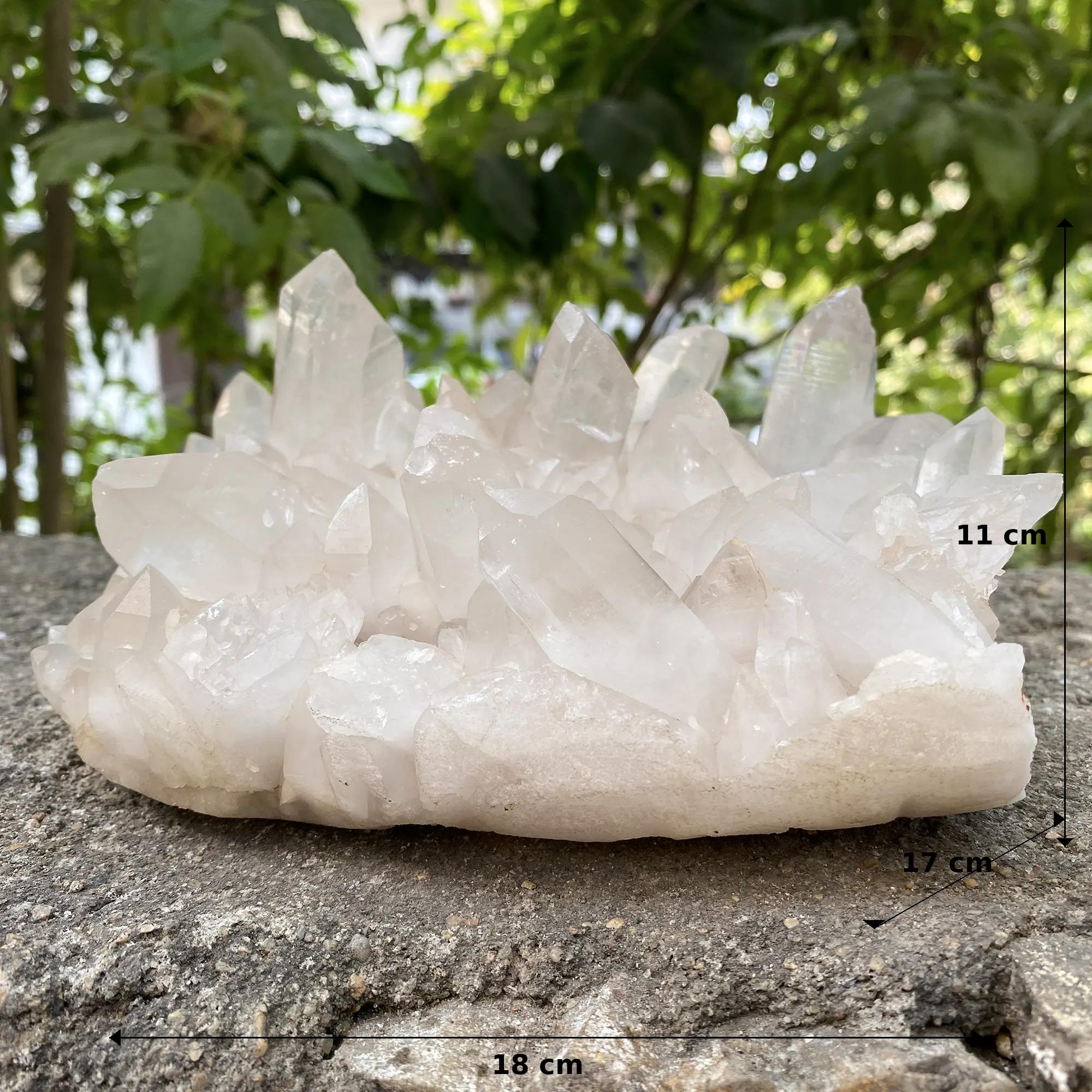 Natural Himalayan Pink Quartz Cluster 2175g Healing Crystal