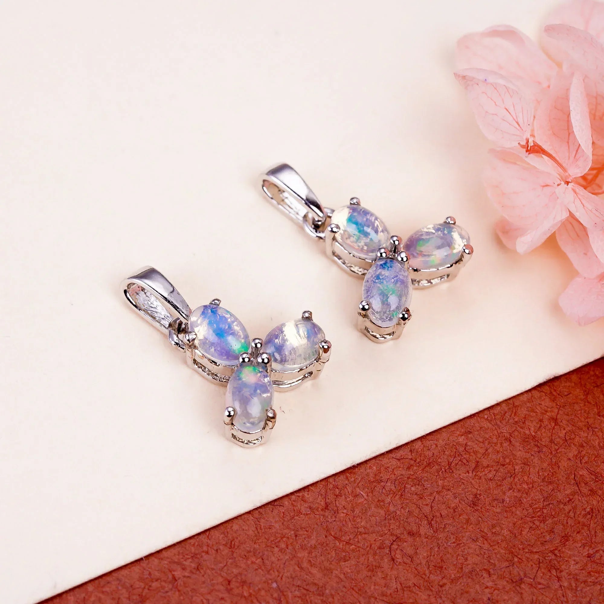 Ethiopian Opal Pendant: 925 Sterling Silver Gemstone Jewelry