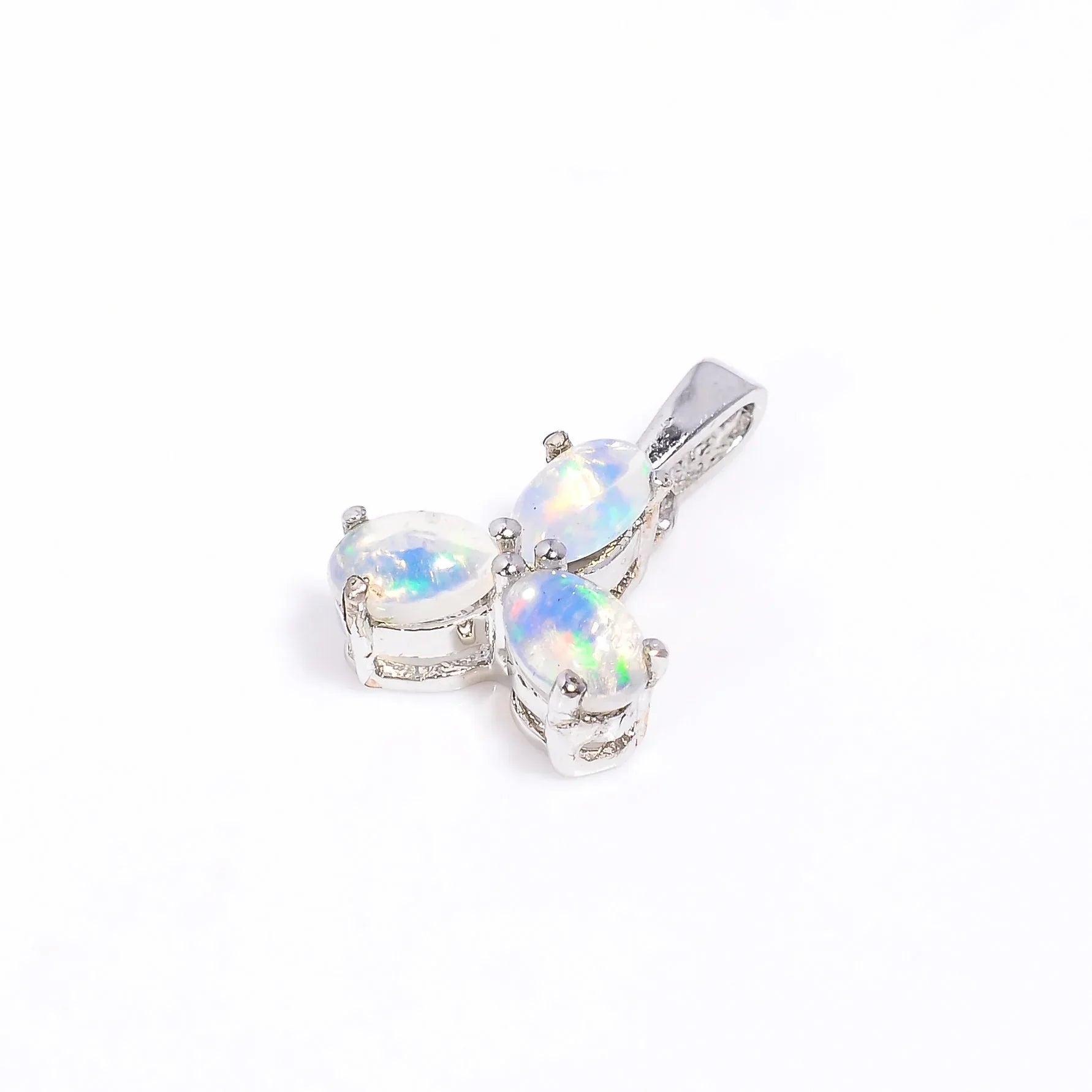 Ethiopian Opal Pendant: 925 Sterling Silver Gemstone Jewelry