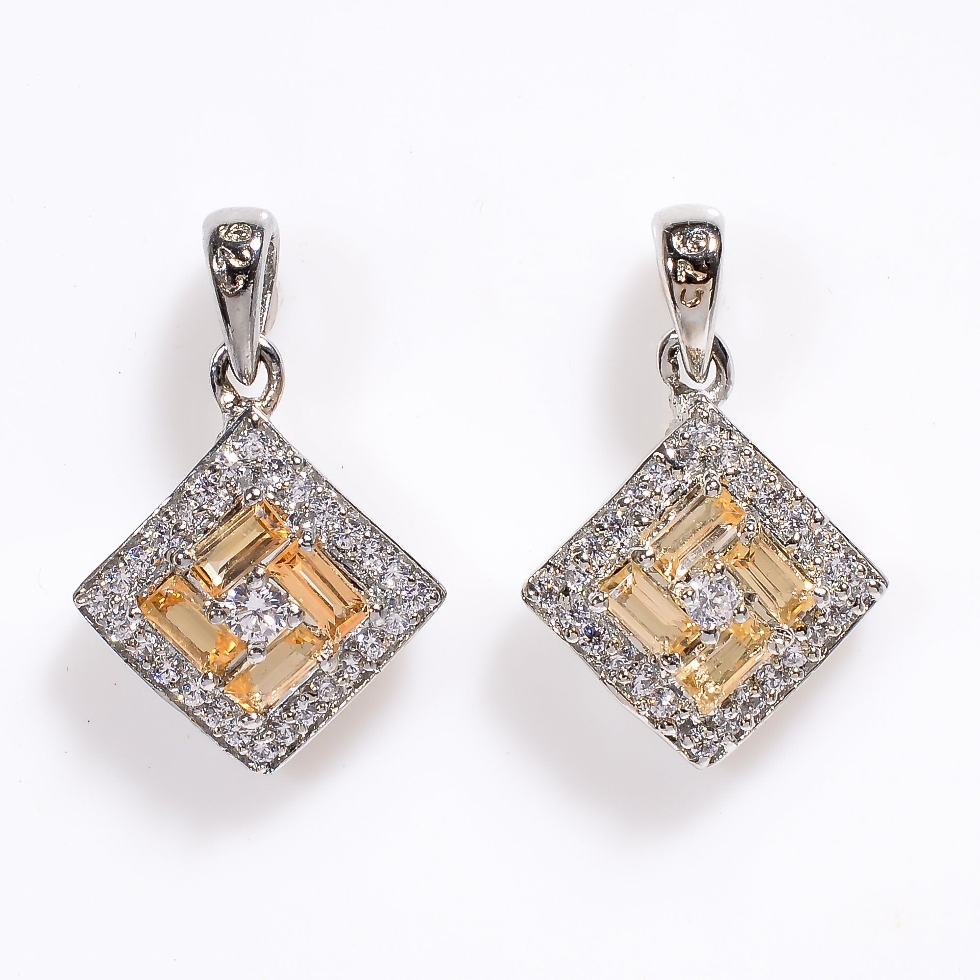 Natural Imperial Topaz Pendant: 925 Sterling Silver Necklace