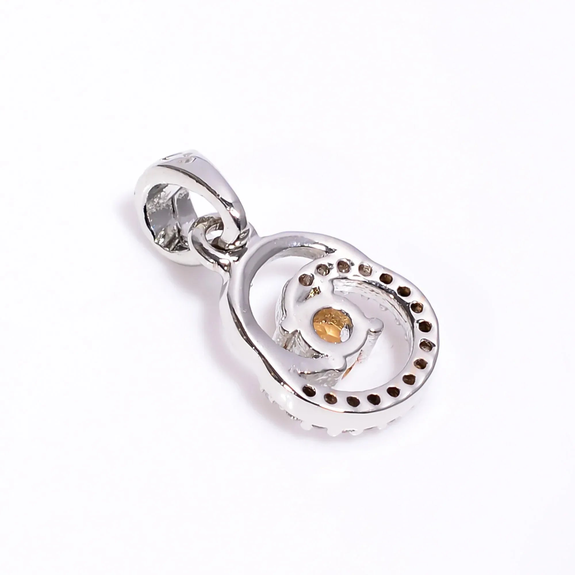 Handmade Imperial Topaz Pendant: 925 Sterling Silver Necklace