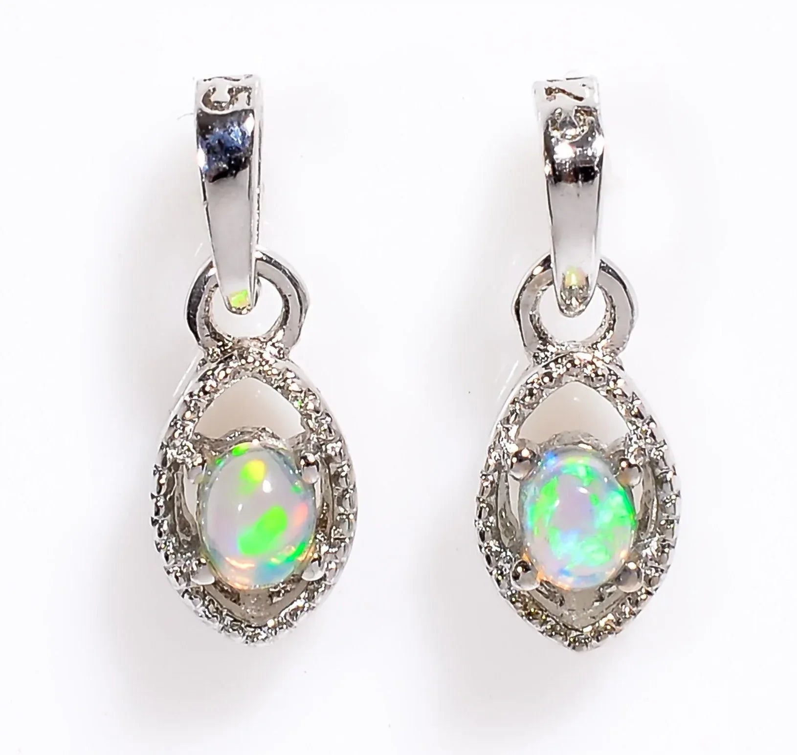 Ethiopian Opal Pendant: 925 Sterling Silver Gemstone Jewelry